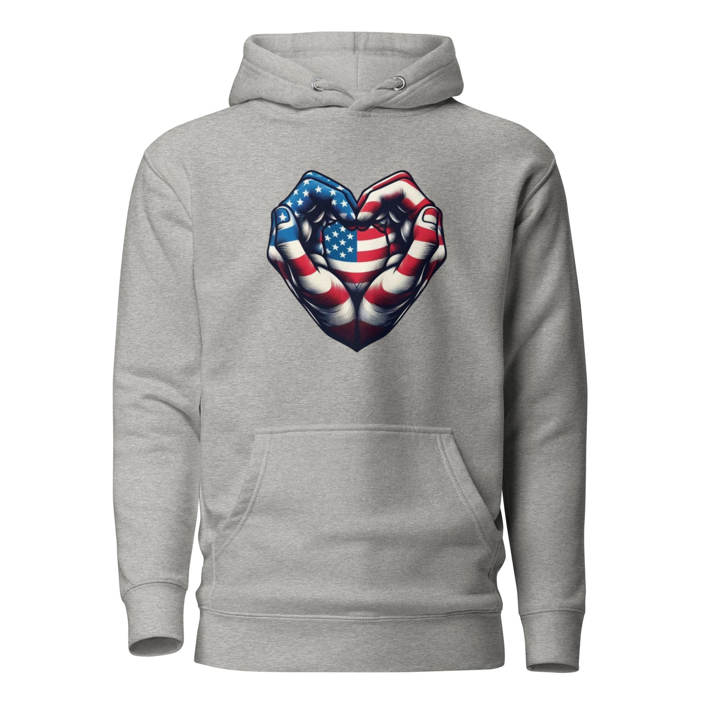 Unisex Hoodie, USA, Heart