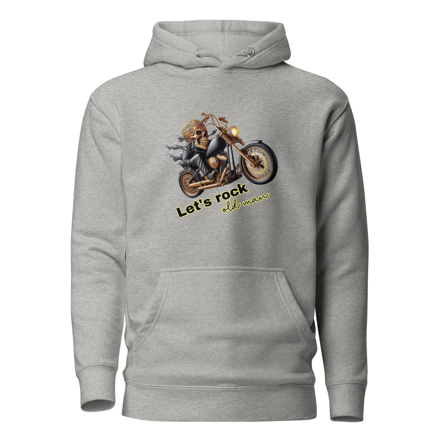Unisex Hoodie, Old Man, Bike