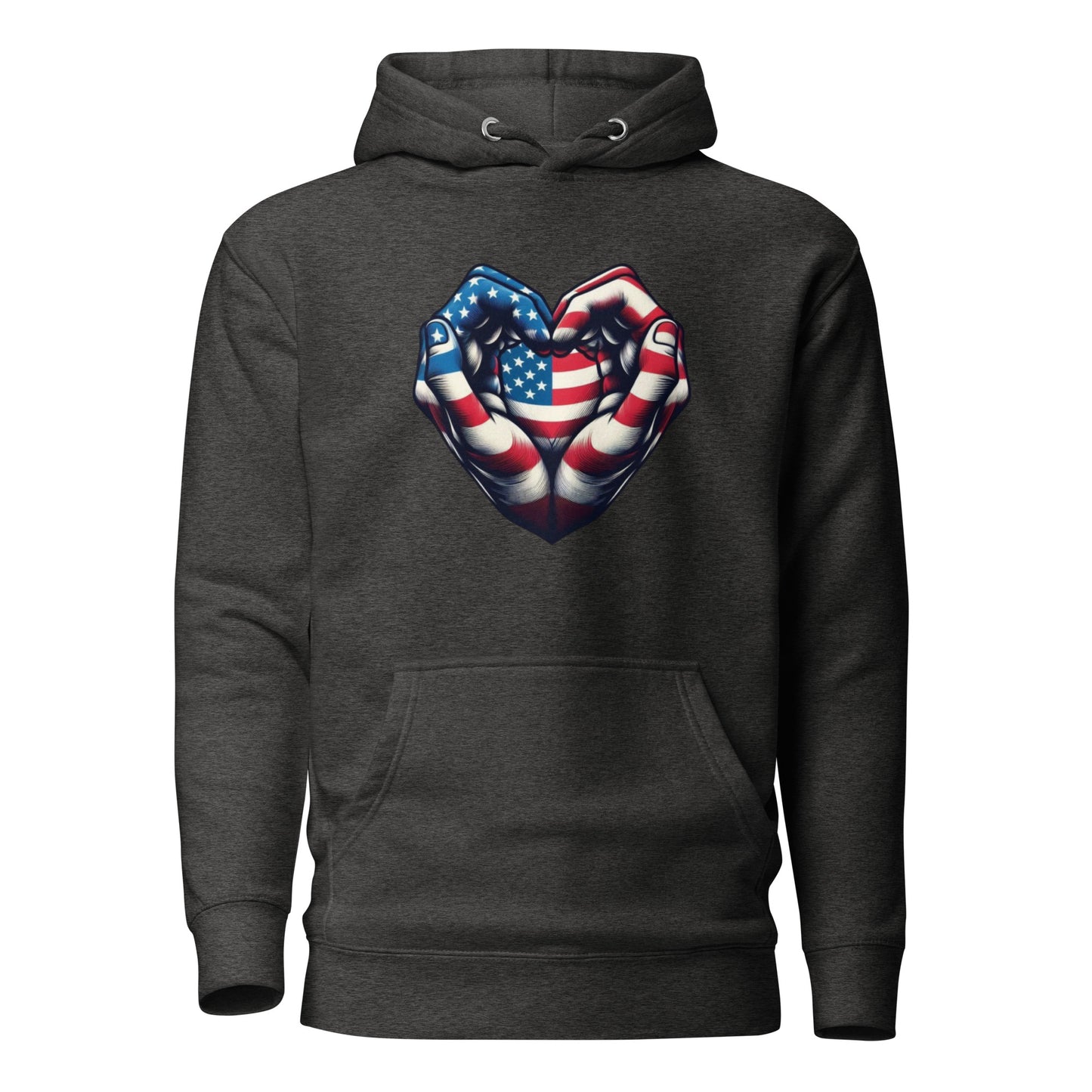 Unisex Hoodie, USA, Heart