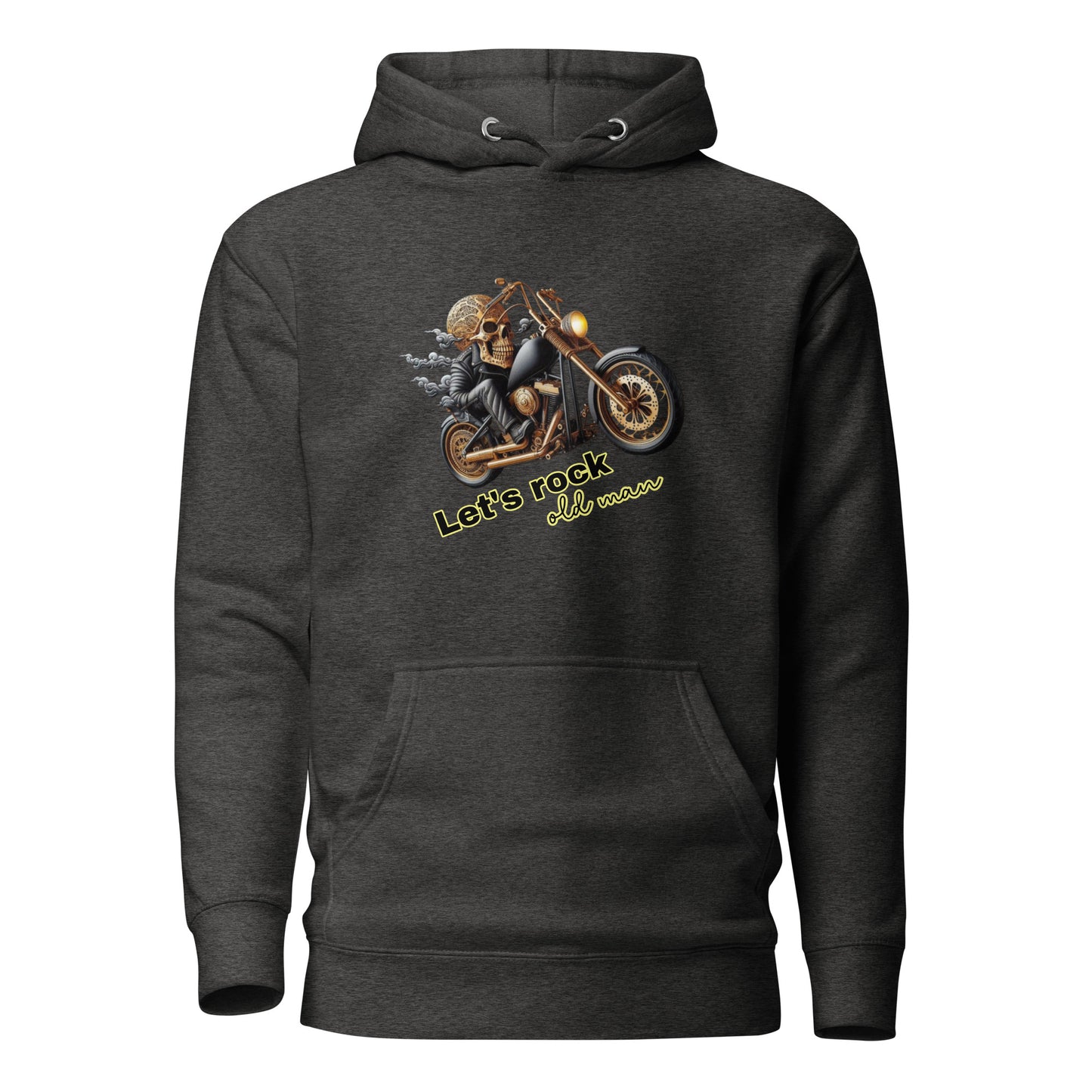 Unisex Hoodie, Old Man, Bike