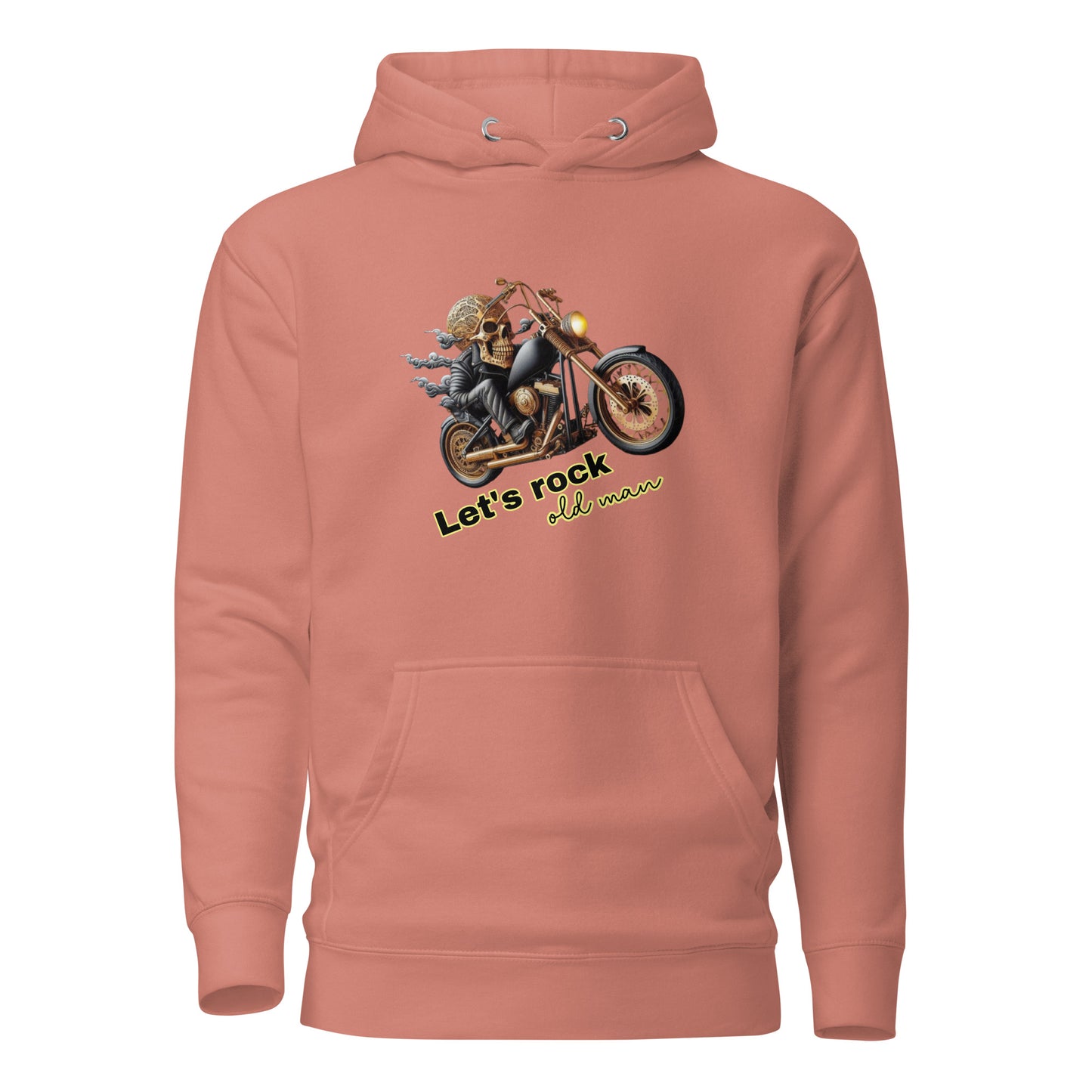 Unisex Hoodie, Old Man, Bike
