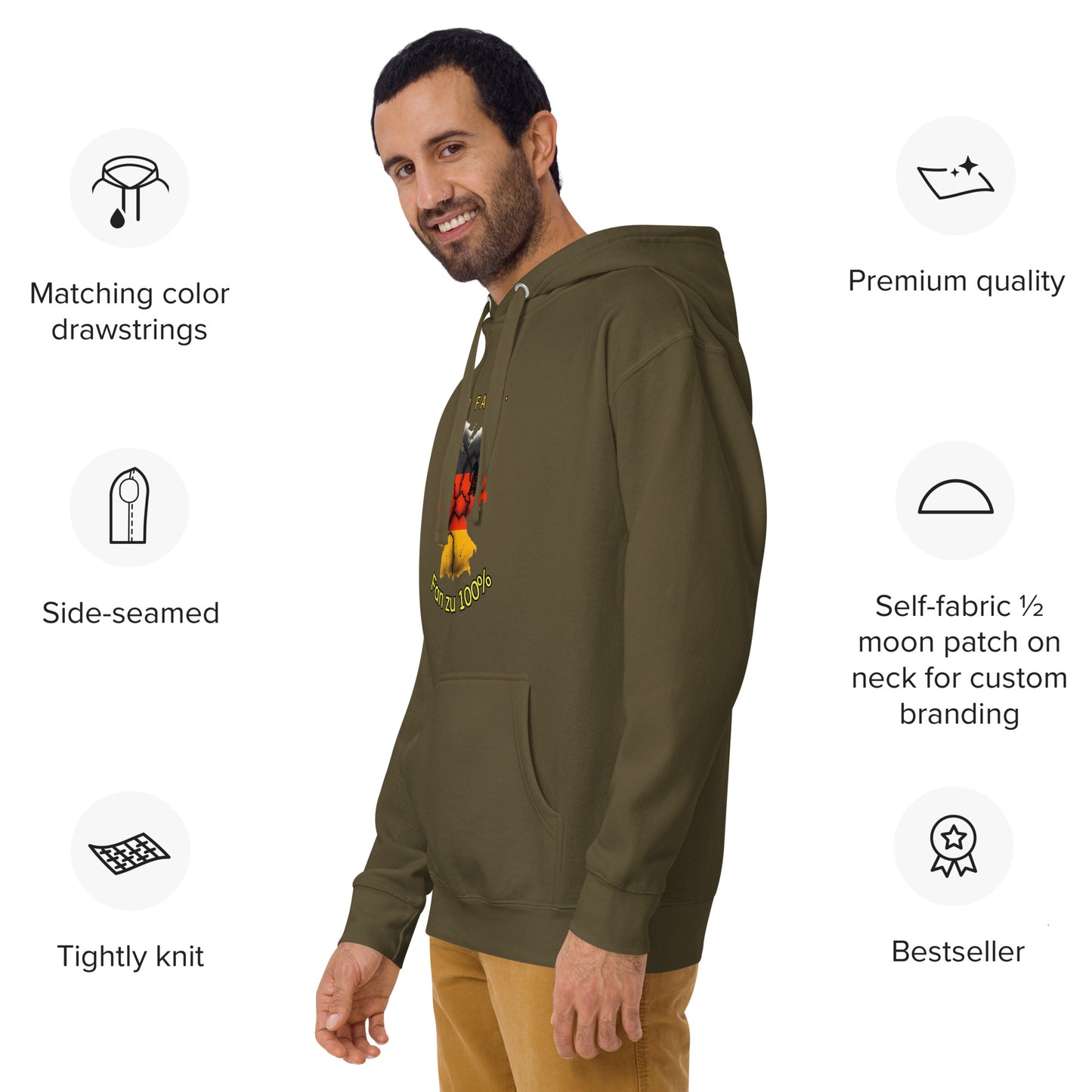 Unisex-Kapuzenpullover