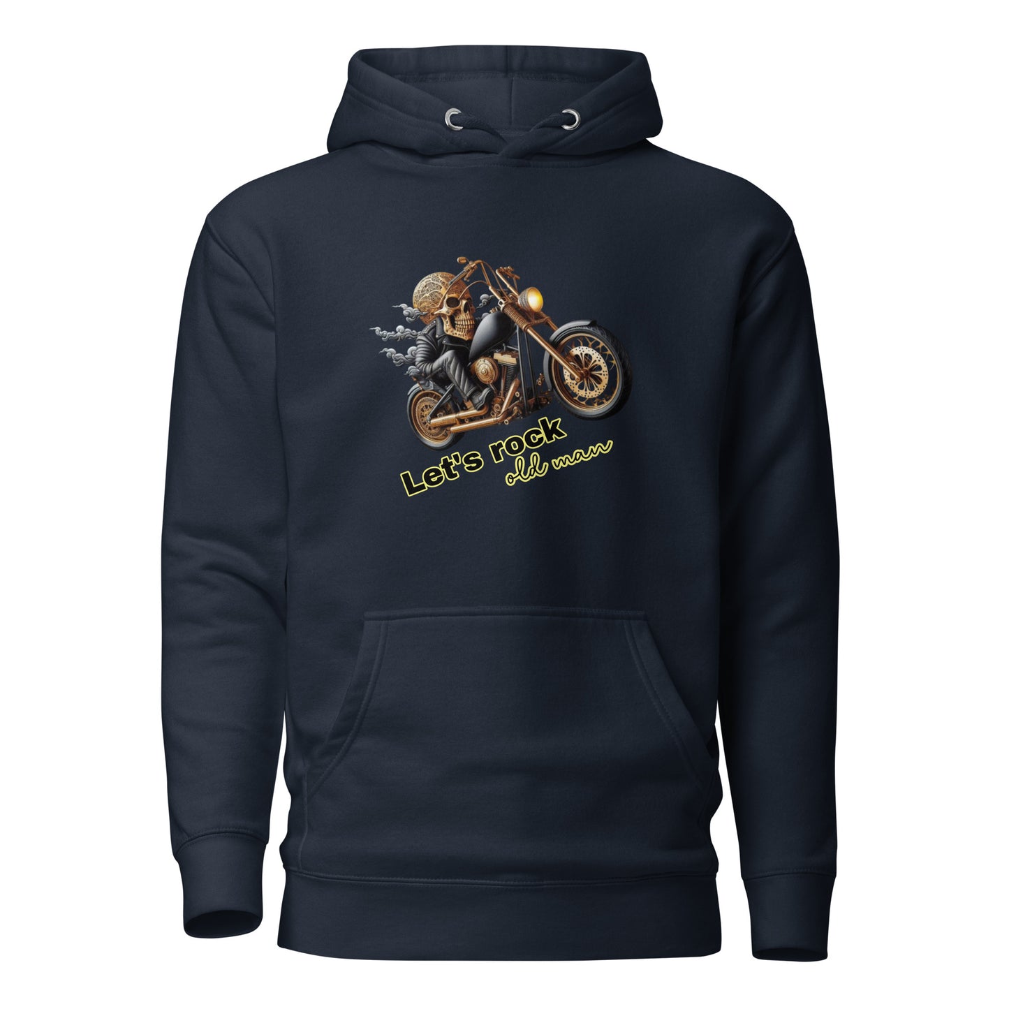 Unisex Hoodie, Old Man, Bike