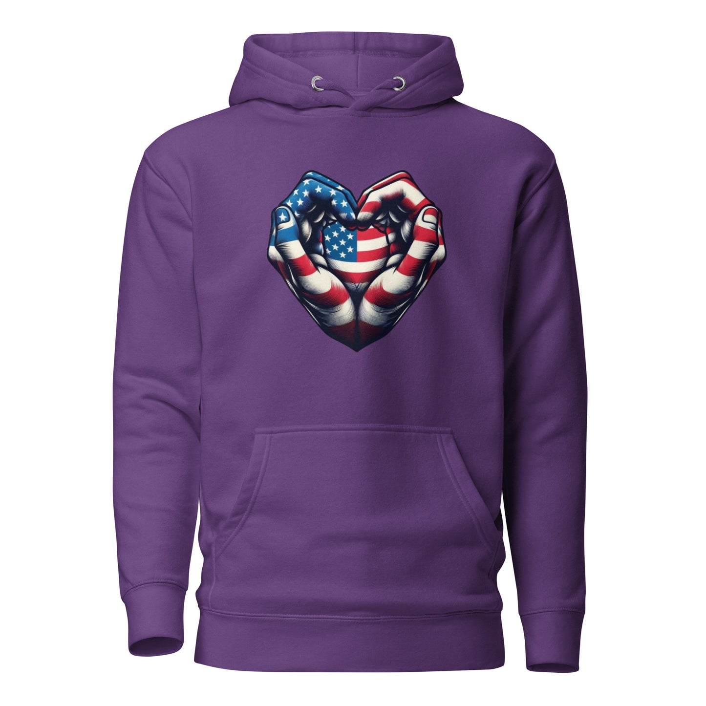 Unisex Hoodie, USA, Heart