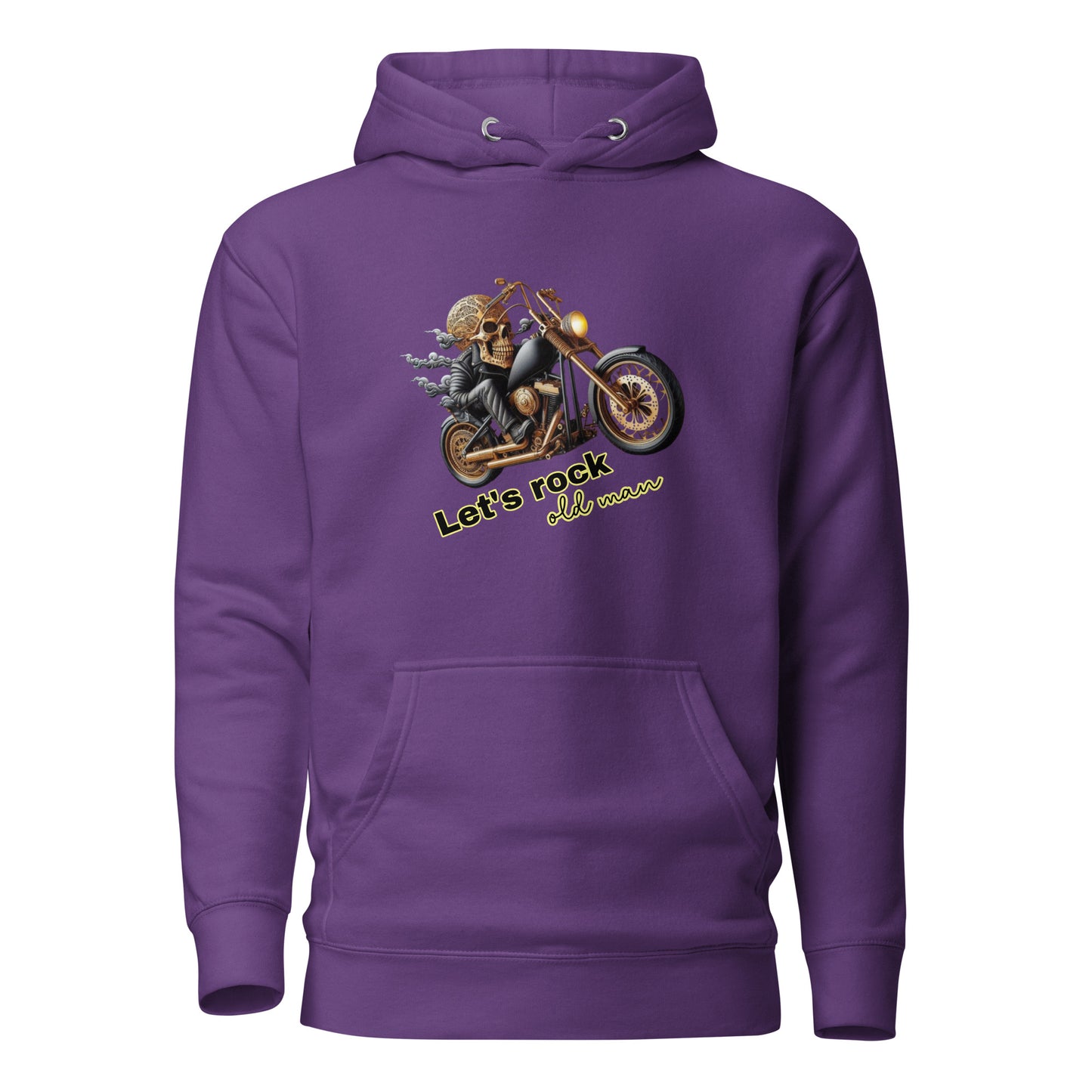 Unisex Hoodie, Old Man, Bike