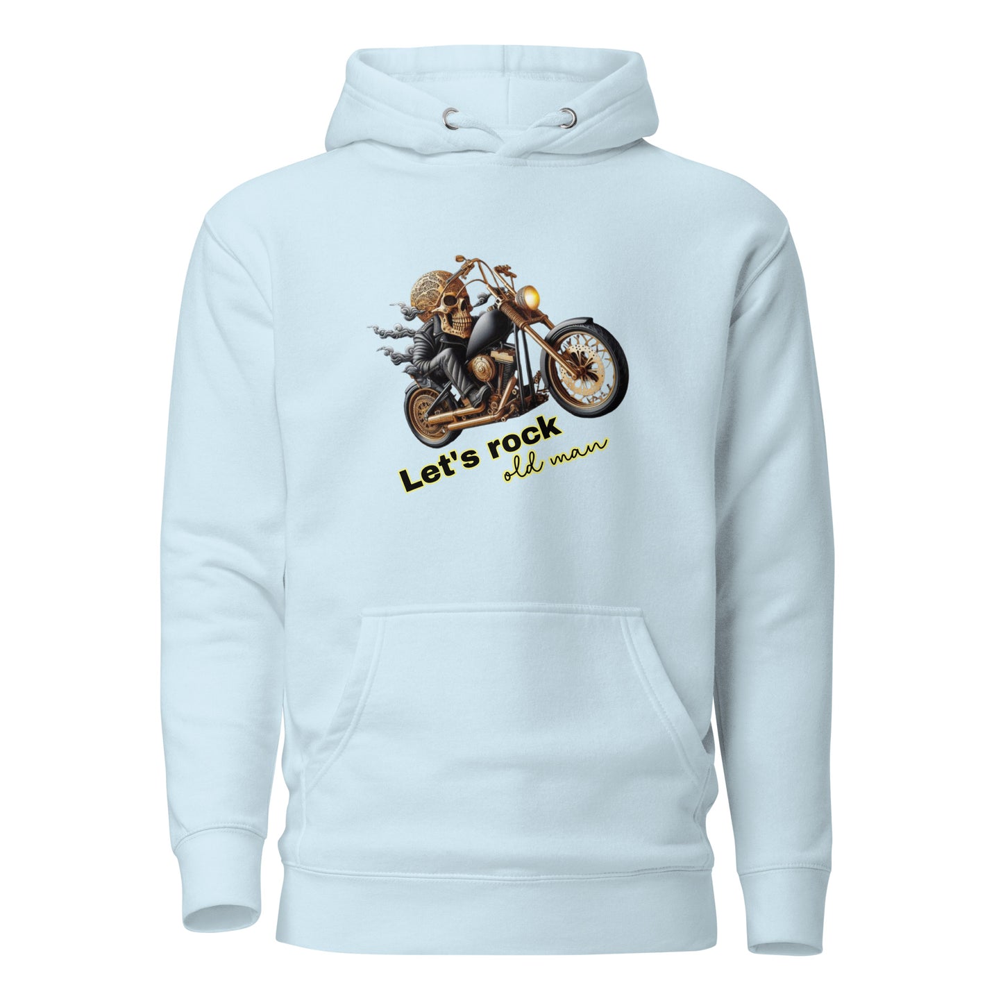 Unisex Hoodie, Old Man, Bike