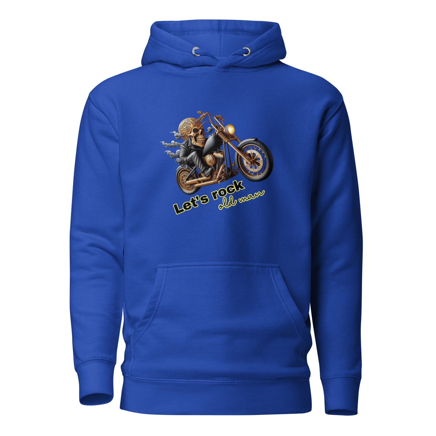 Unisex Hoodie, Old Man, Bike