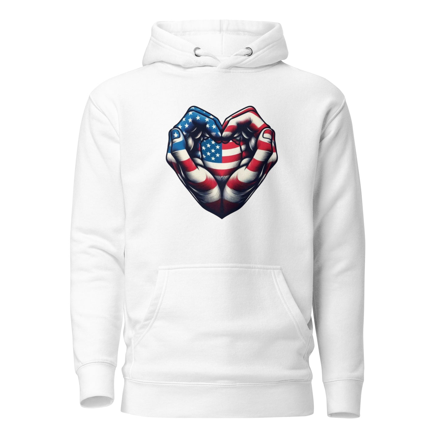 Unisex Hoodie, USA, Heart