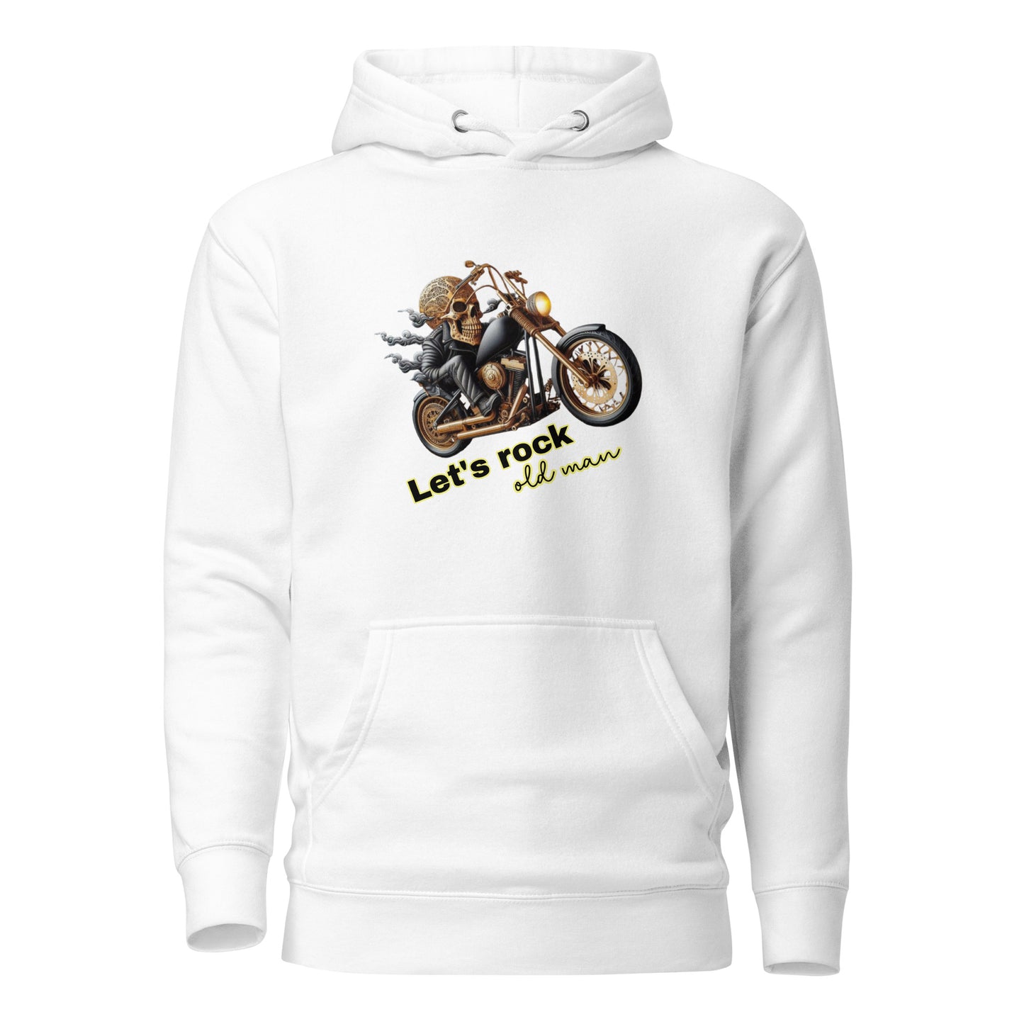 Unisex Hoodie, Old Man, Bike