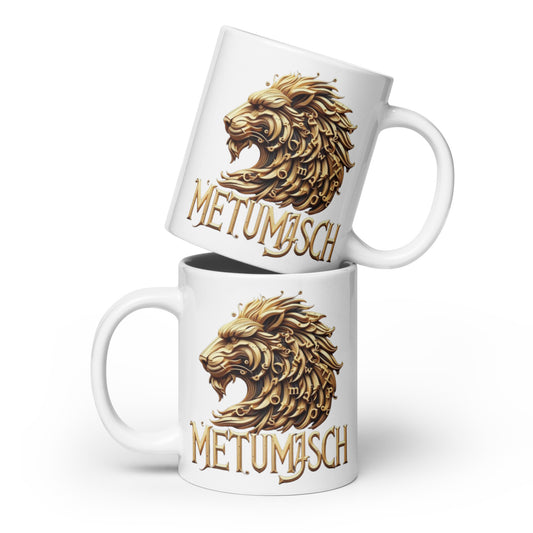 White glossy mug