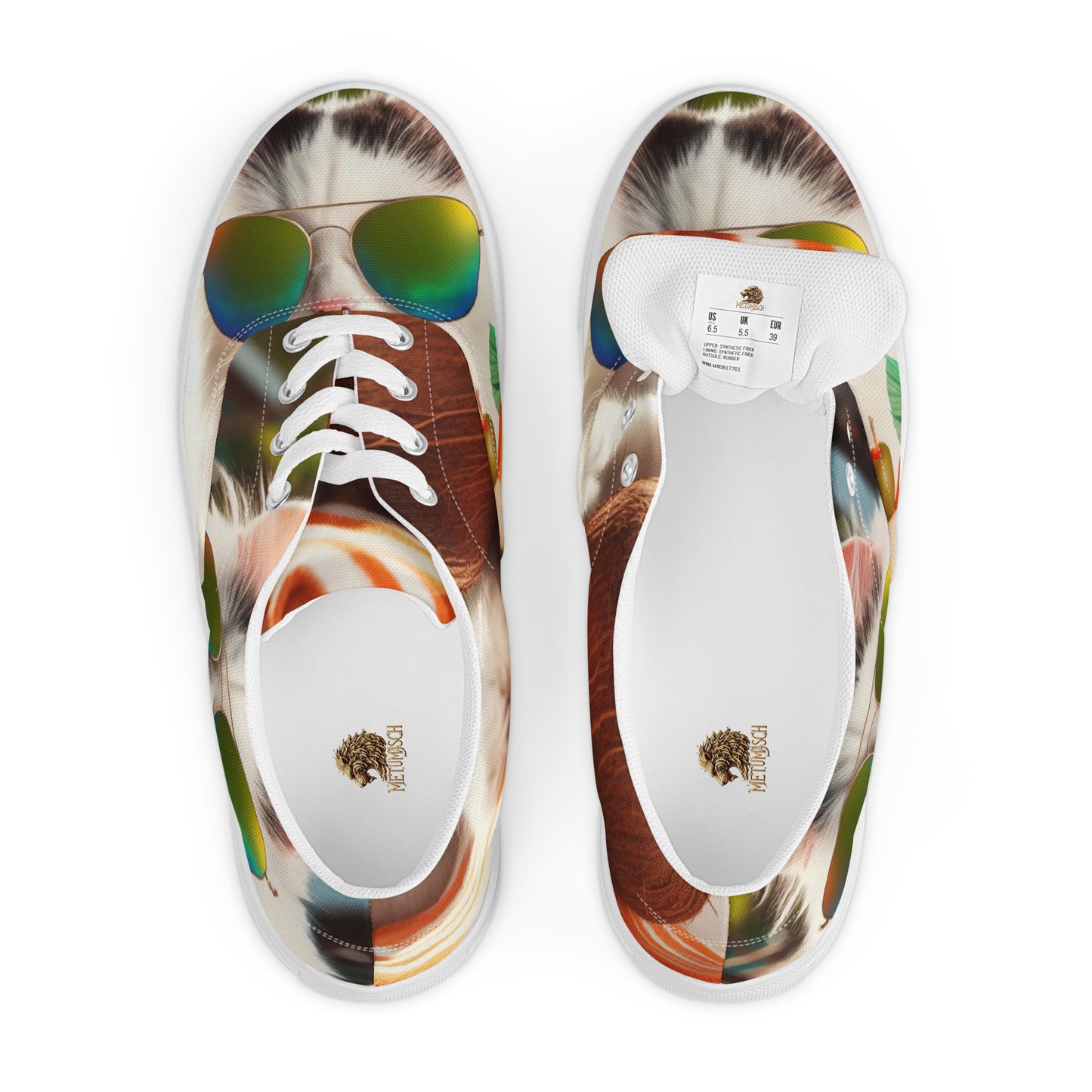 Women’s lace-up canvas shoes