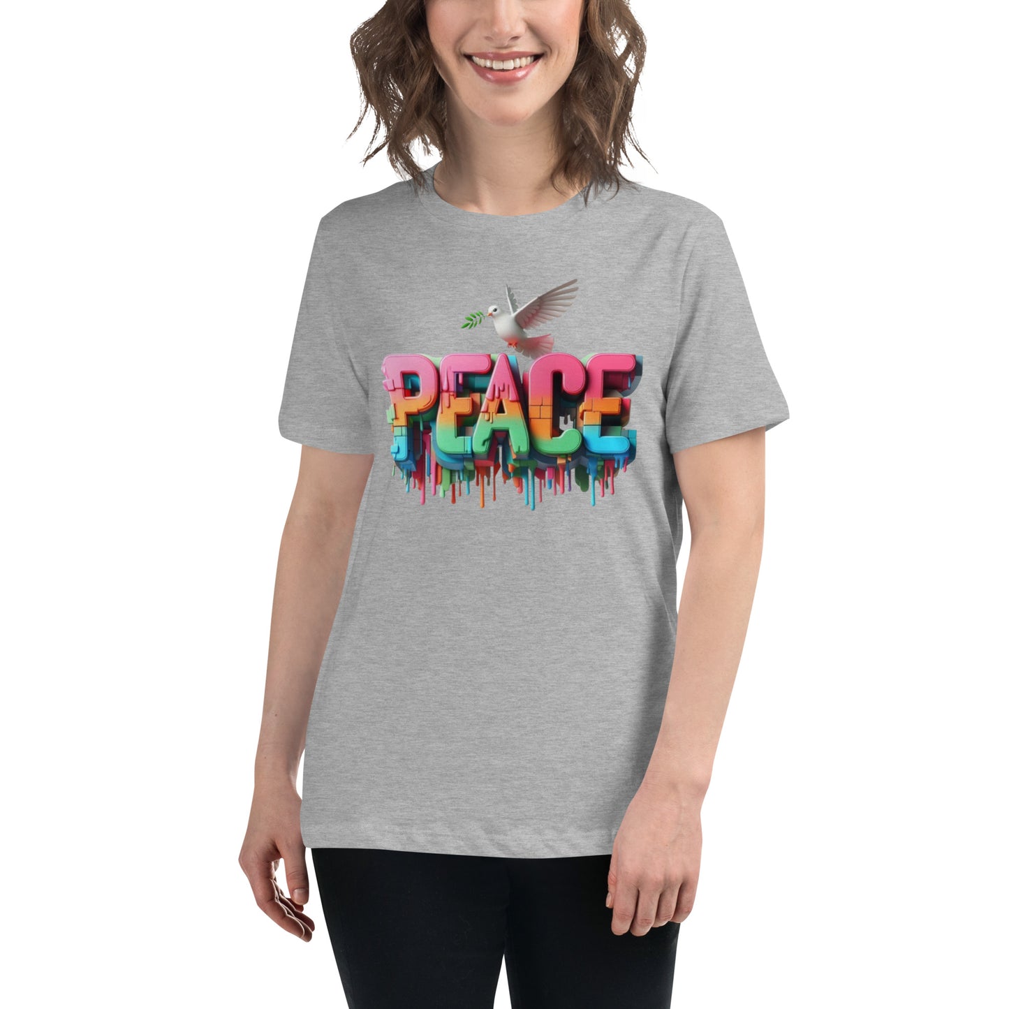 Women's Relaxed T-Shirt, Peace