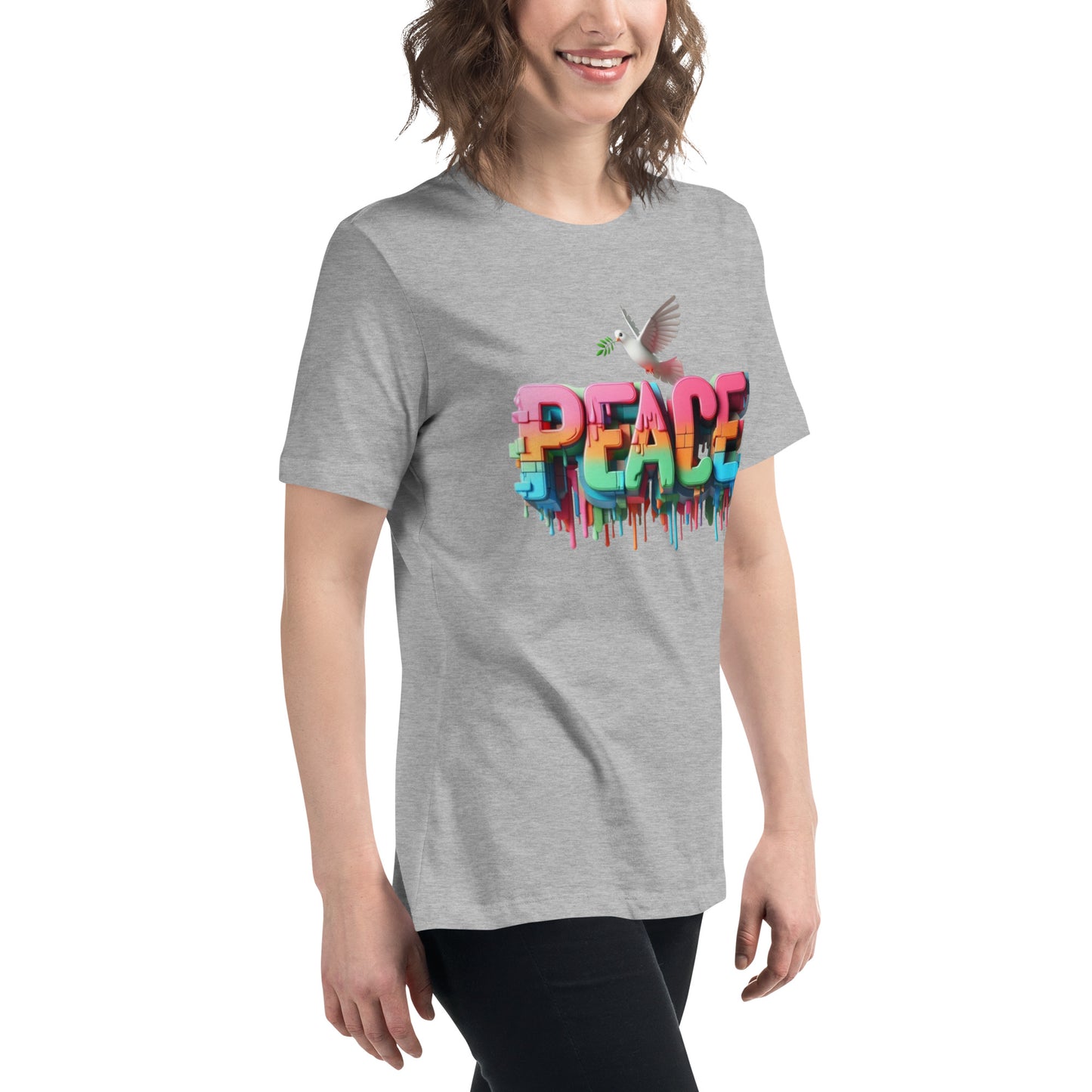 Women's Relaxed T-Shirt, Peace