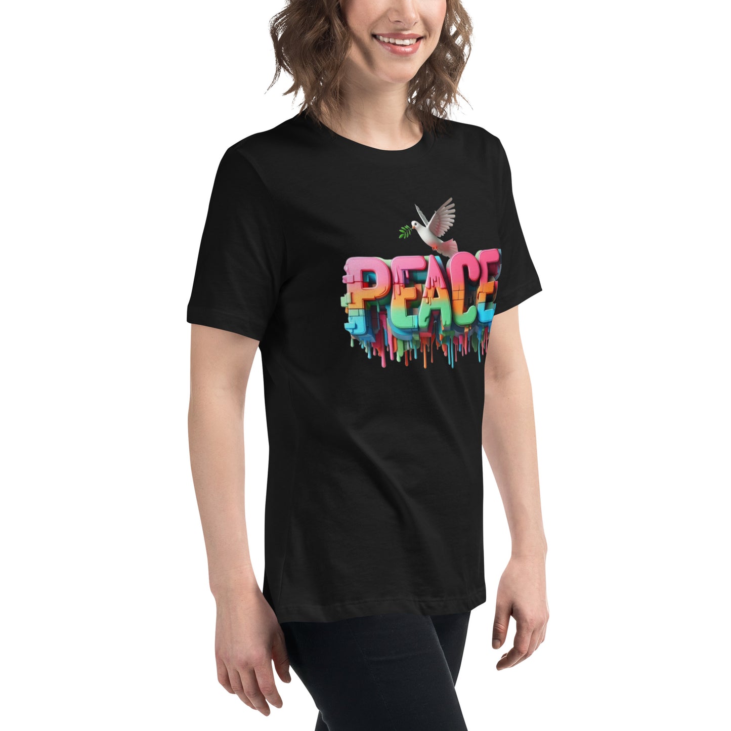 Women's Relaxed T-Shirt, Peace
