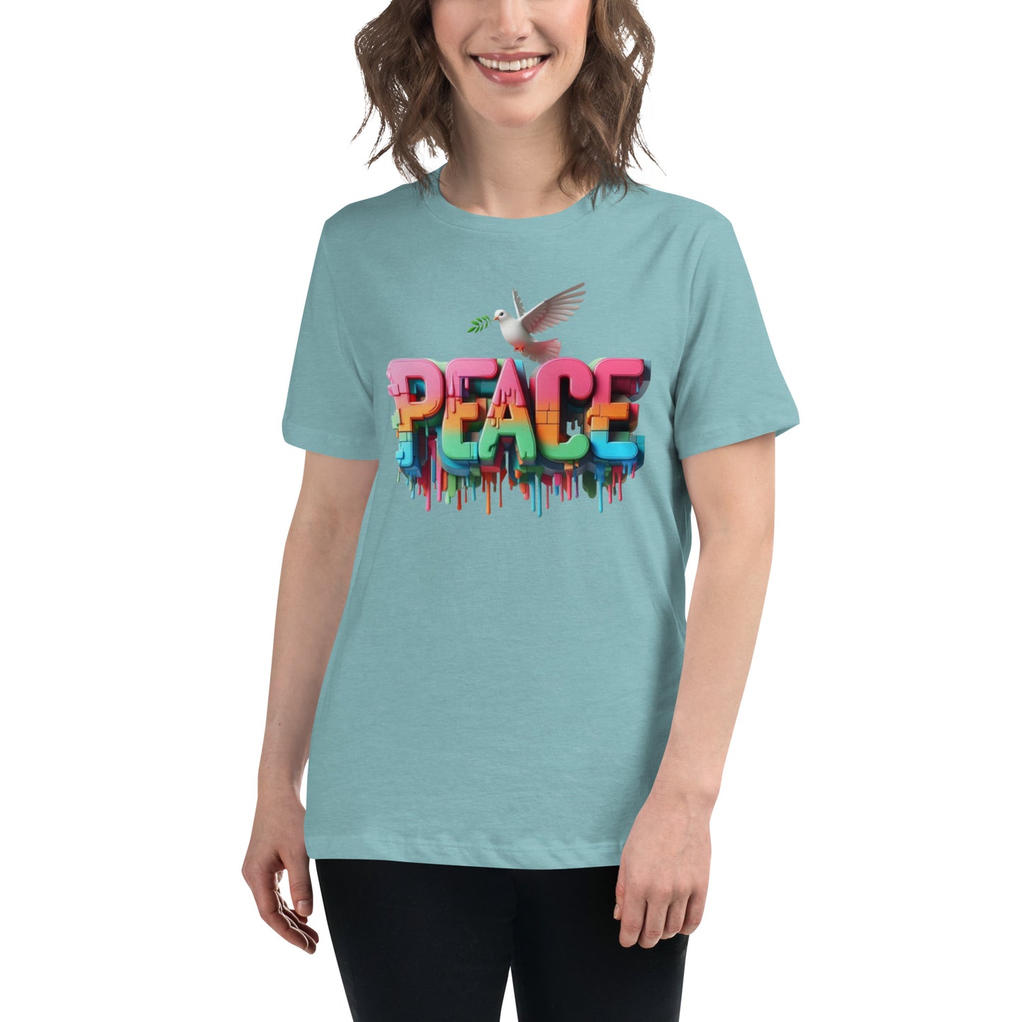 Women's Relaxed T-Shirt, Peace