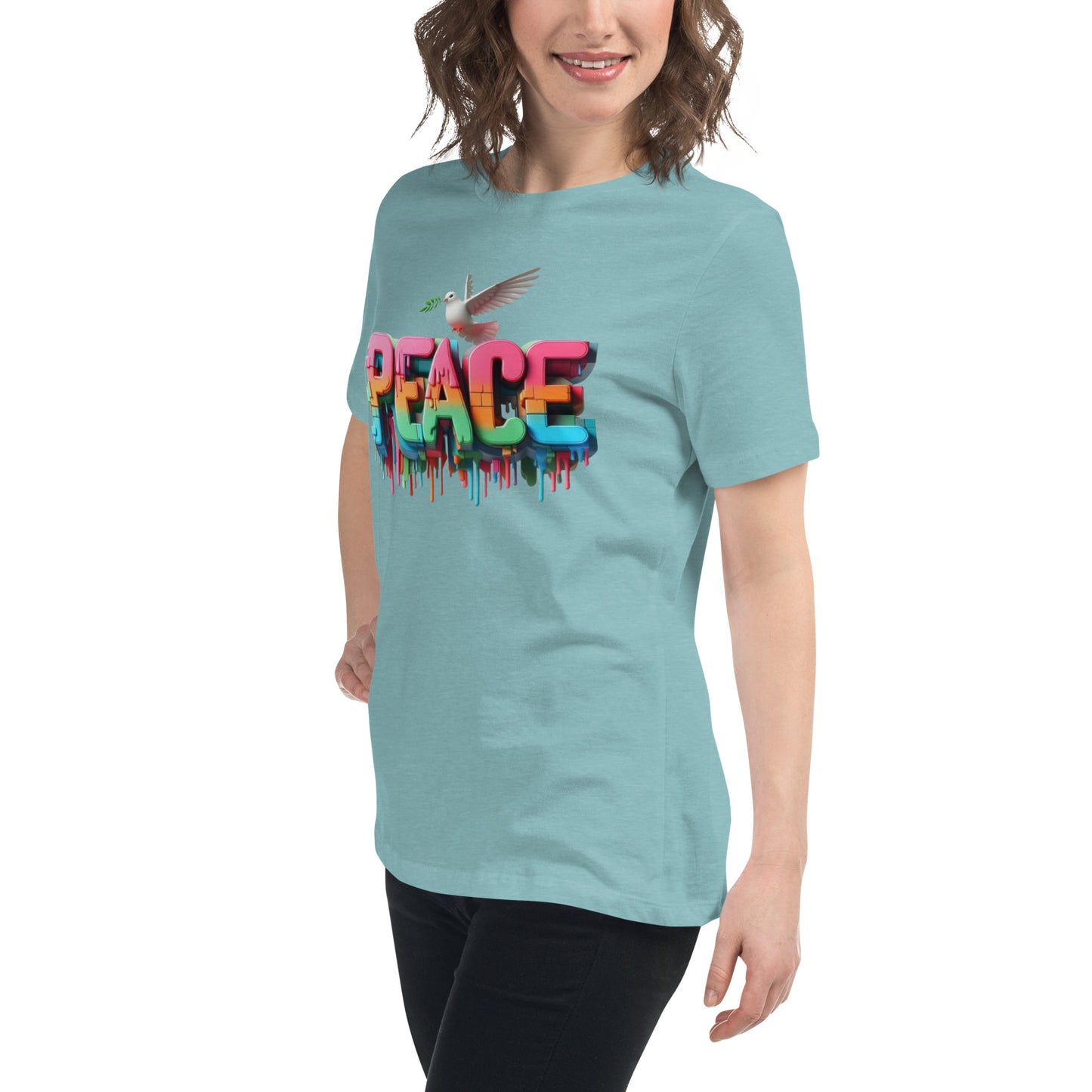Women's Relaxed T-Shirt, Peace