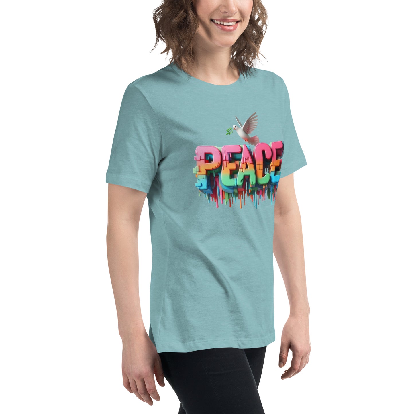 Women's Relaxed T-Shirt, Peace