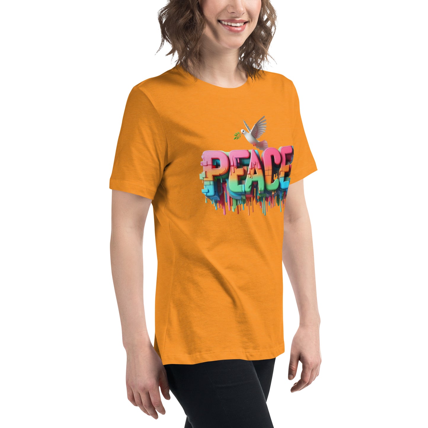 Women's Relaxed T-Shirt, Peace