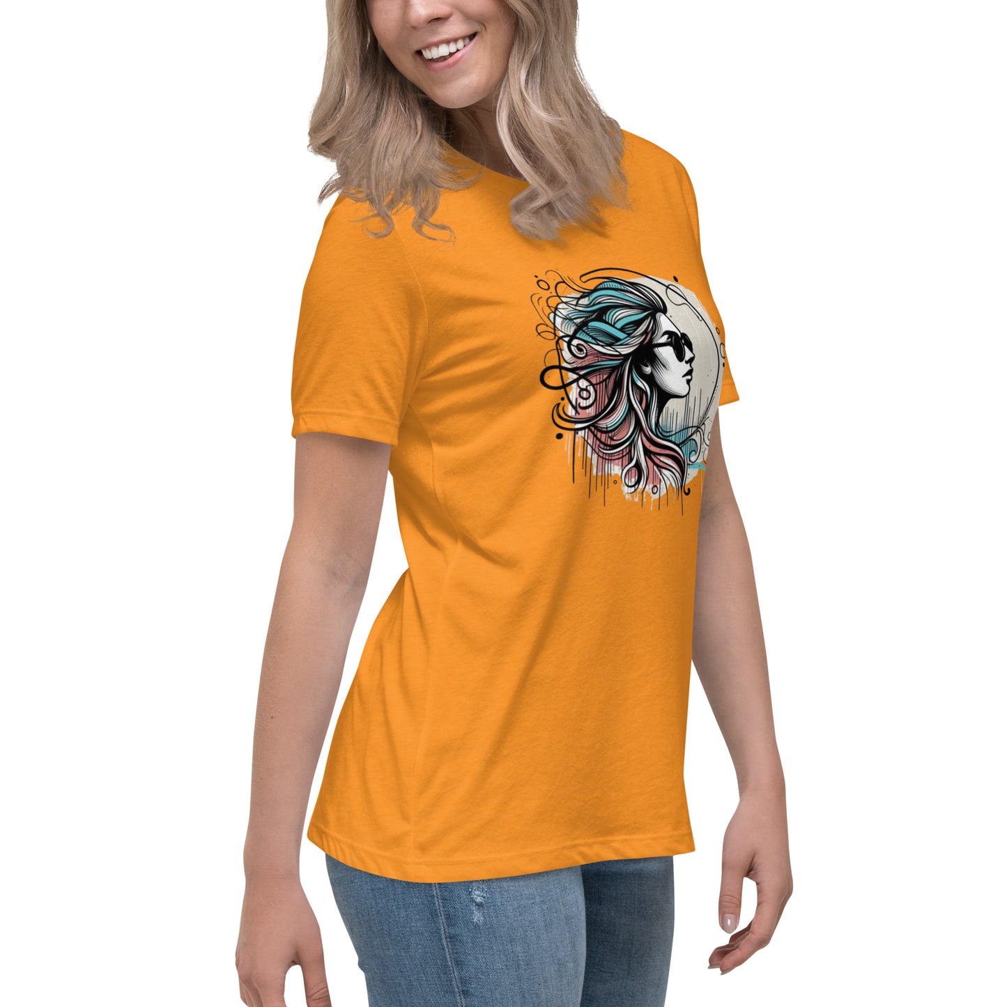 Women's Relaxed T-Shirt, Head