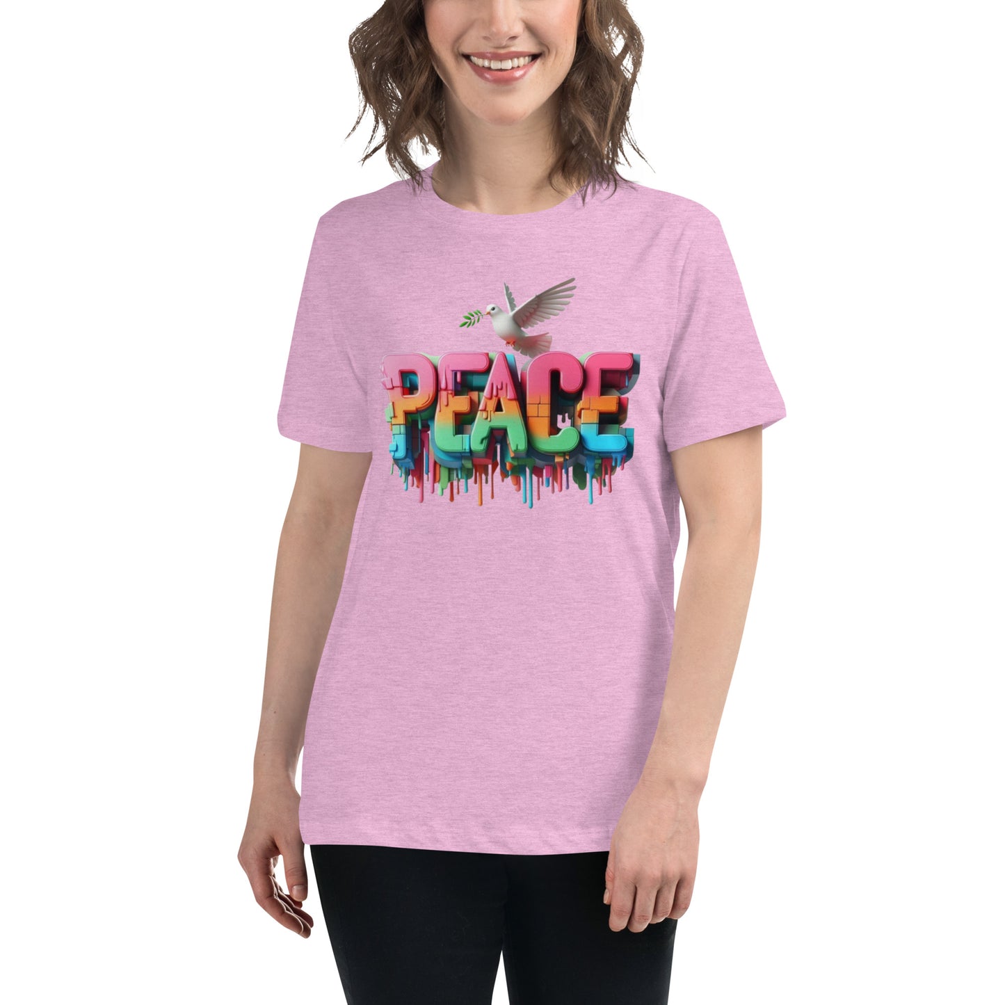 Women's Relaxed T-Shirt, Peace