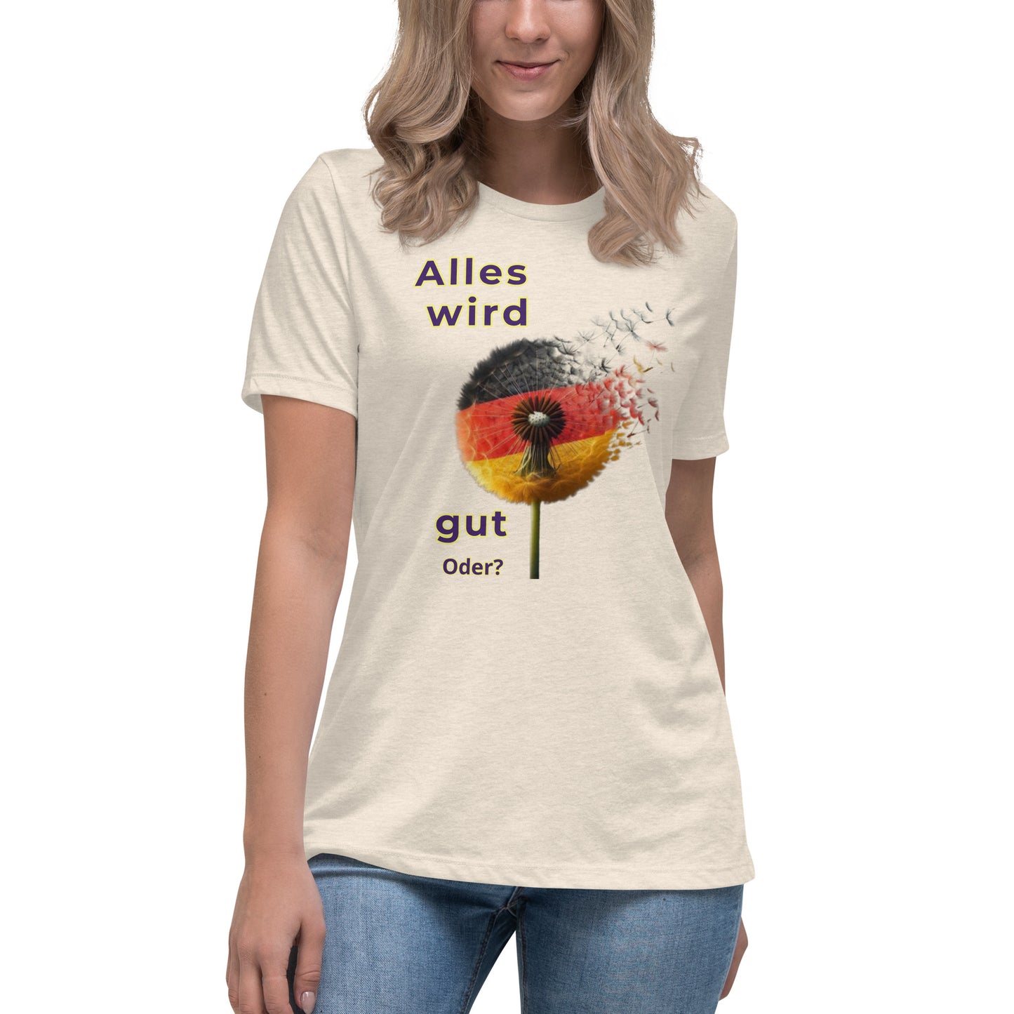 Lockeres Damen-T-Shirt mit Motiv BRD