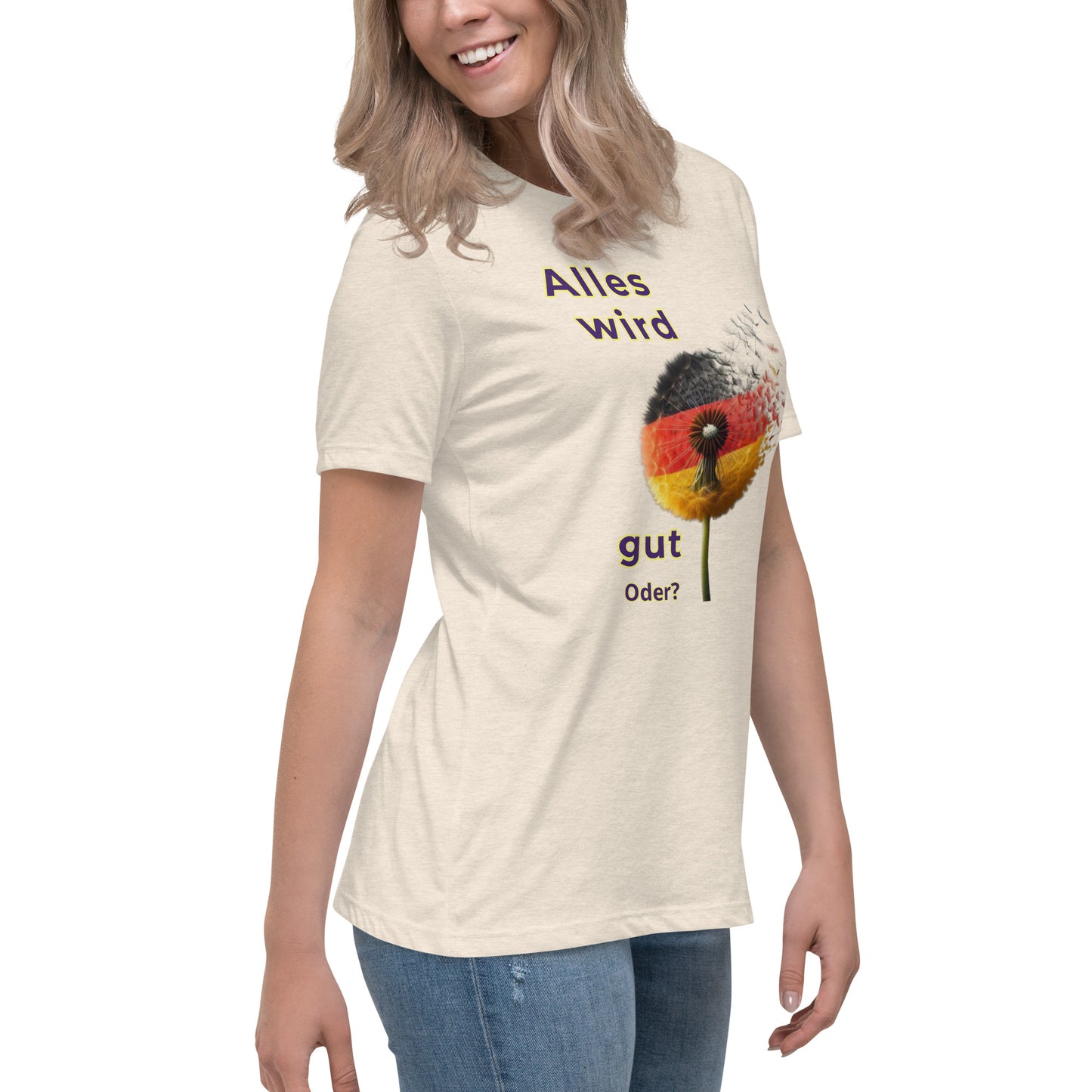 Lockeres Damen-T-Shirt mit Motiv BRD