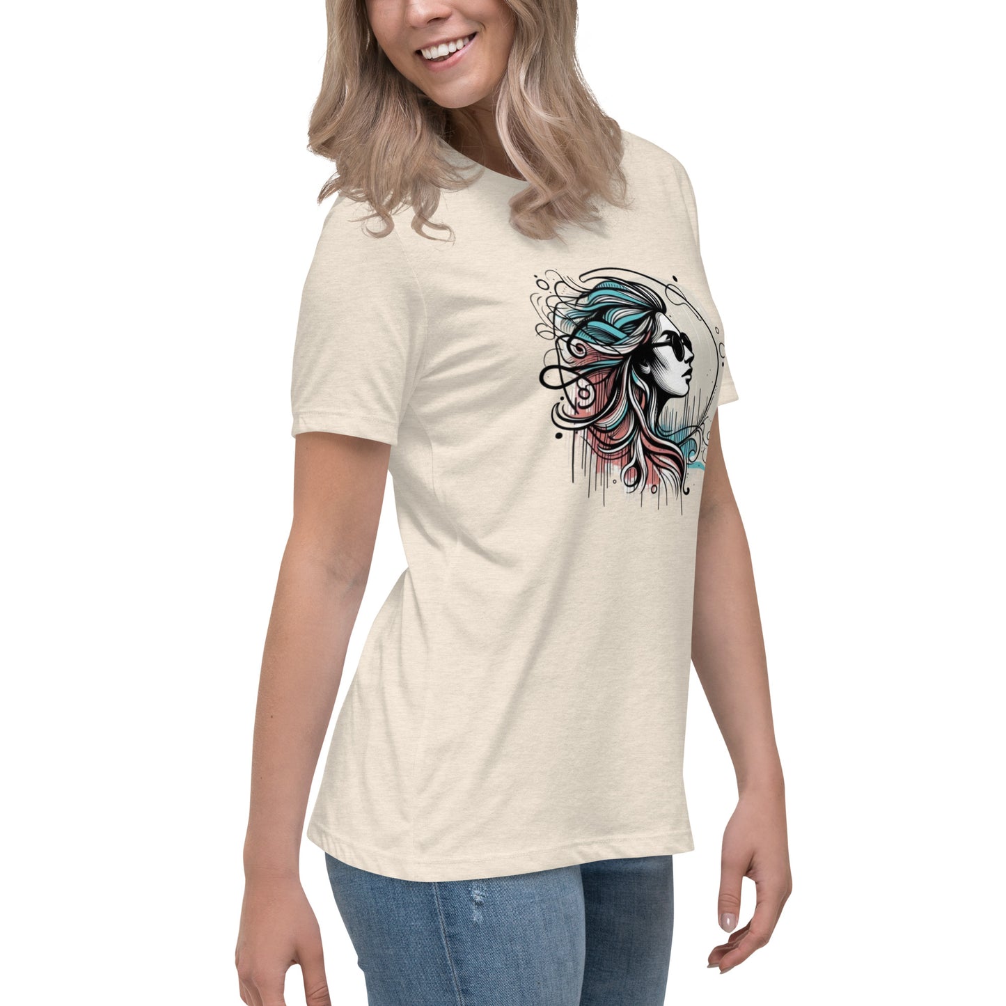 Women's Relaxed T-Shirt, Head