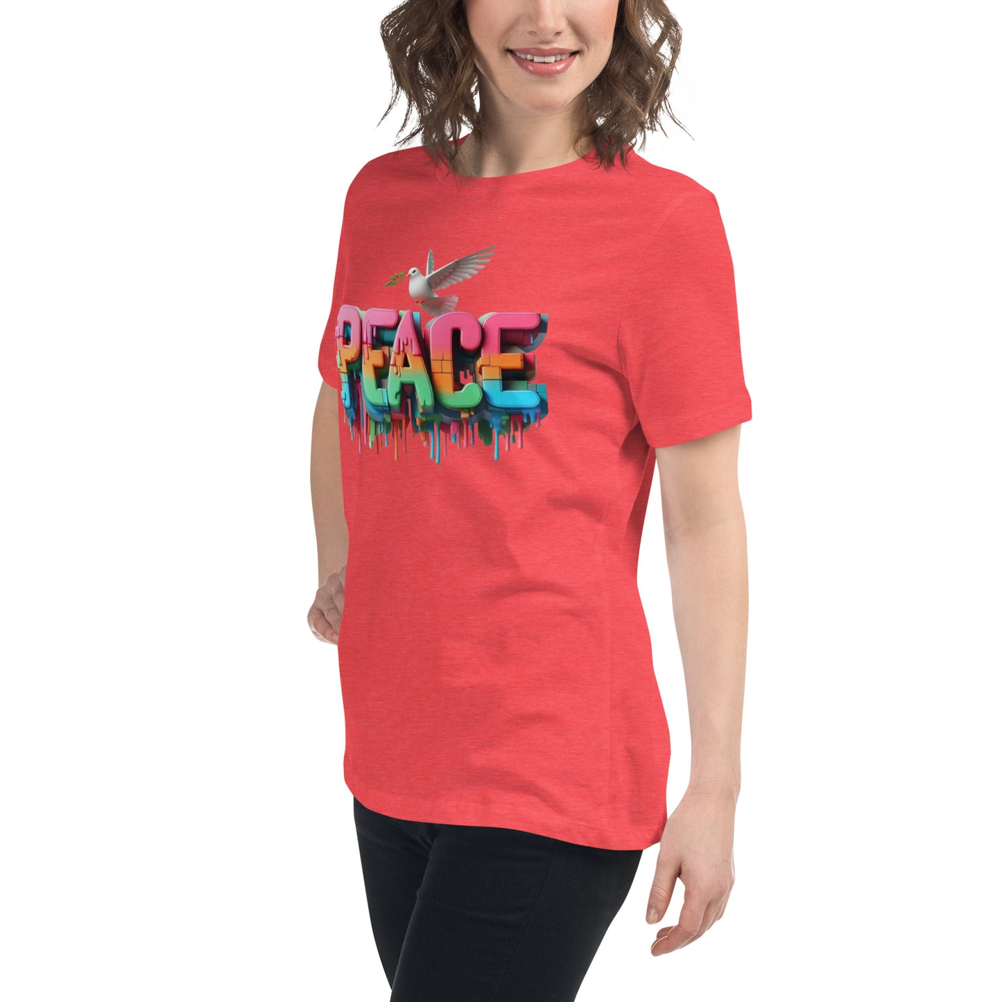 Women's Relaxed T-Shirt, Peace