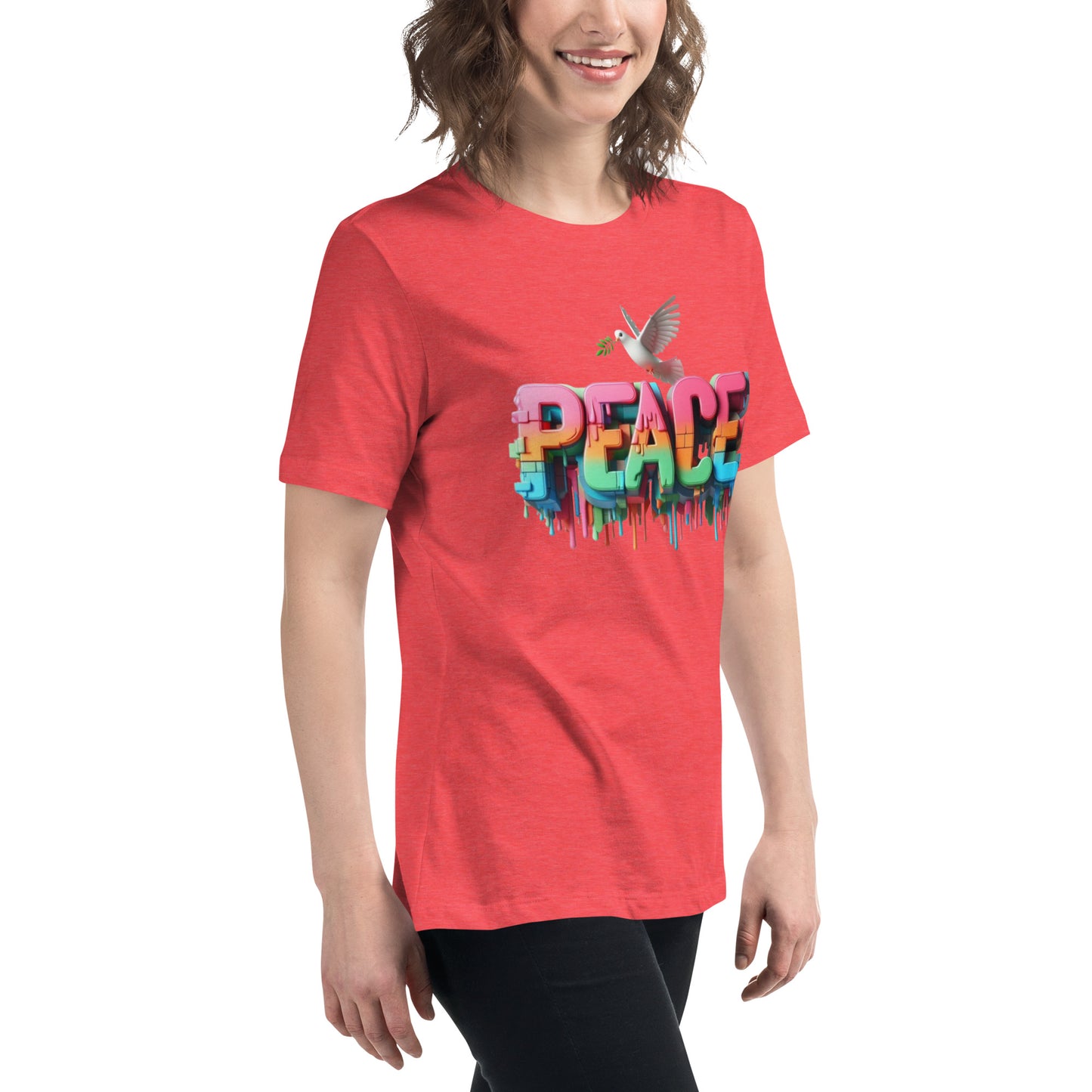 Women's Relaxed T-Shirt, Peace