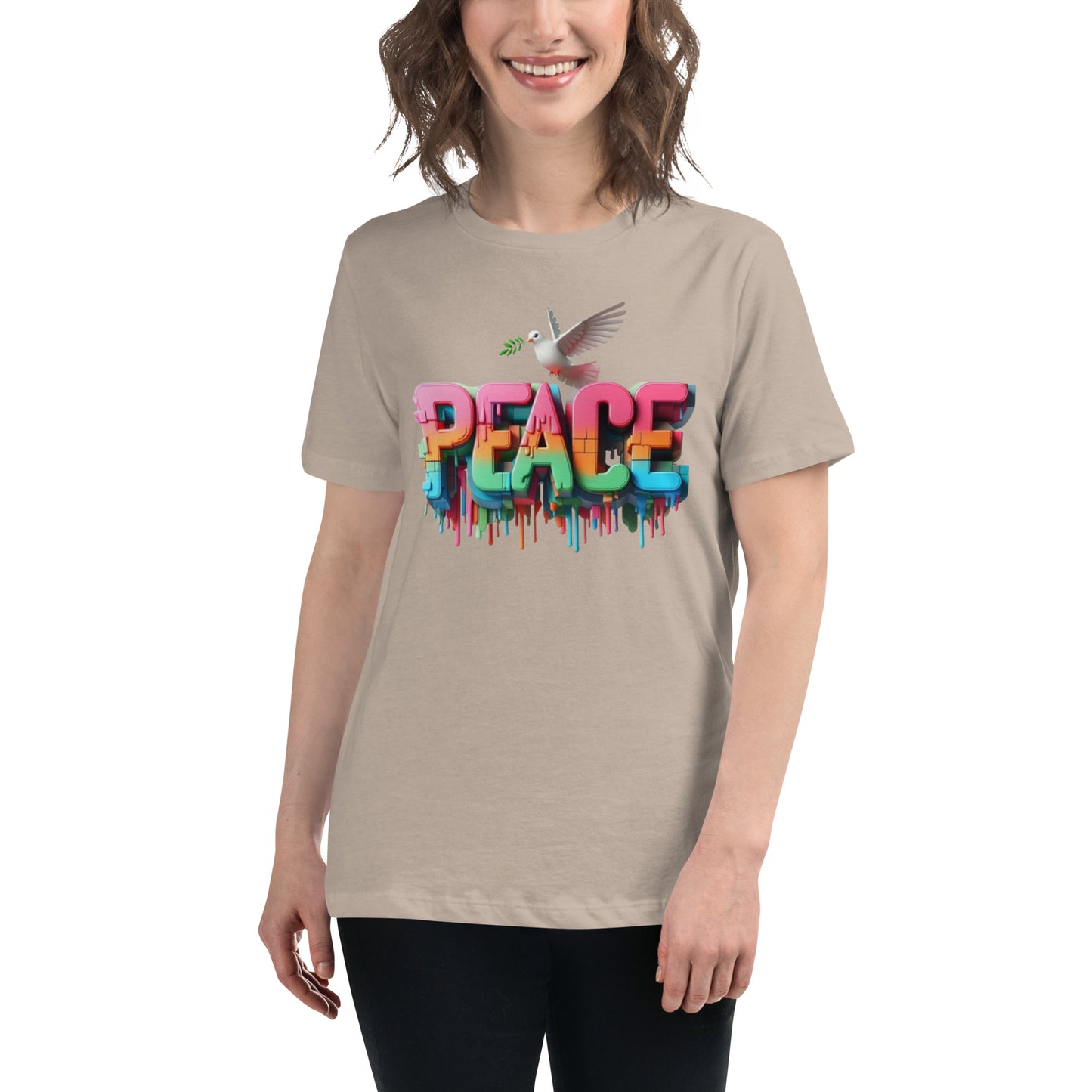 Women's Relaxed T-Shirt, Peace