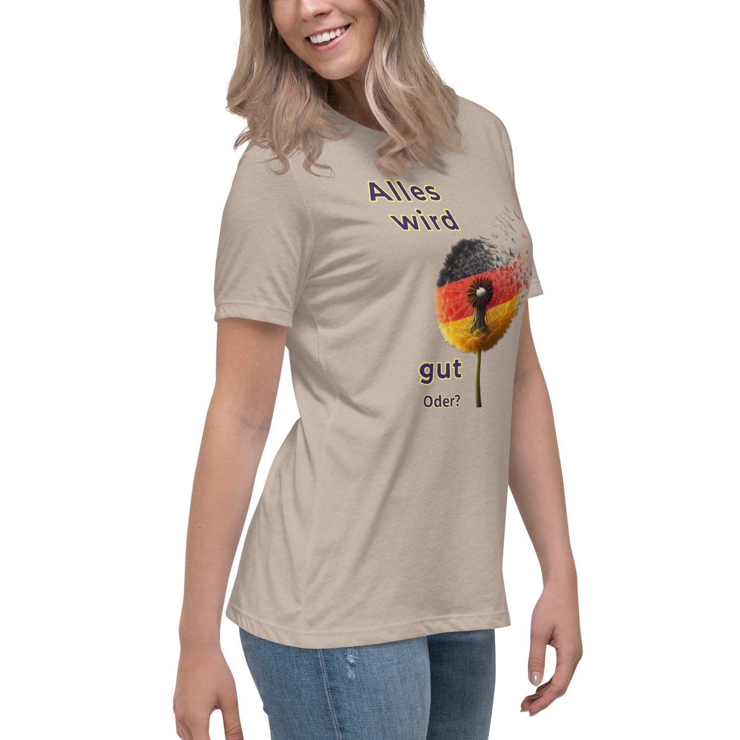Lockeres Damen-T-Shirt mit Motiv BRD