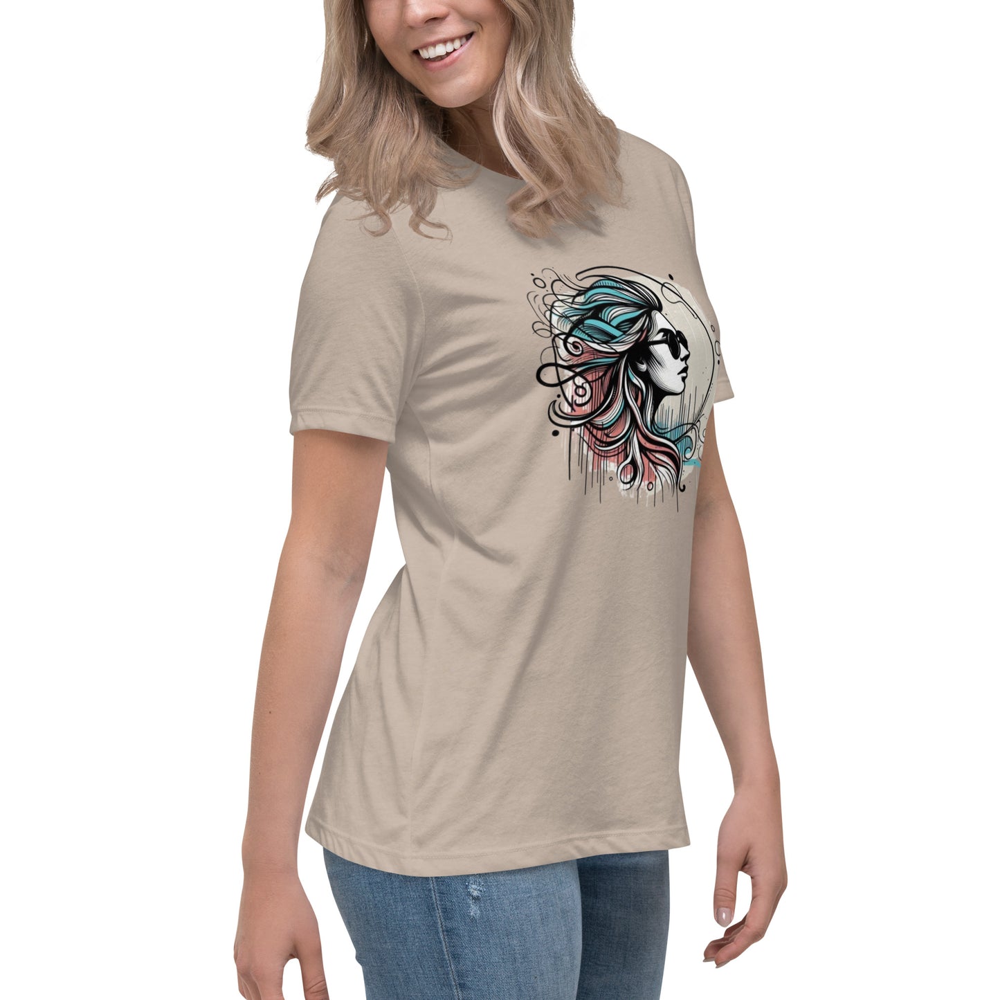 Women's Relaxed T-Shirt, Head