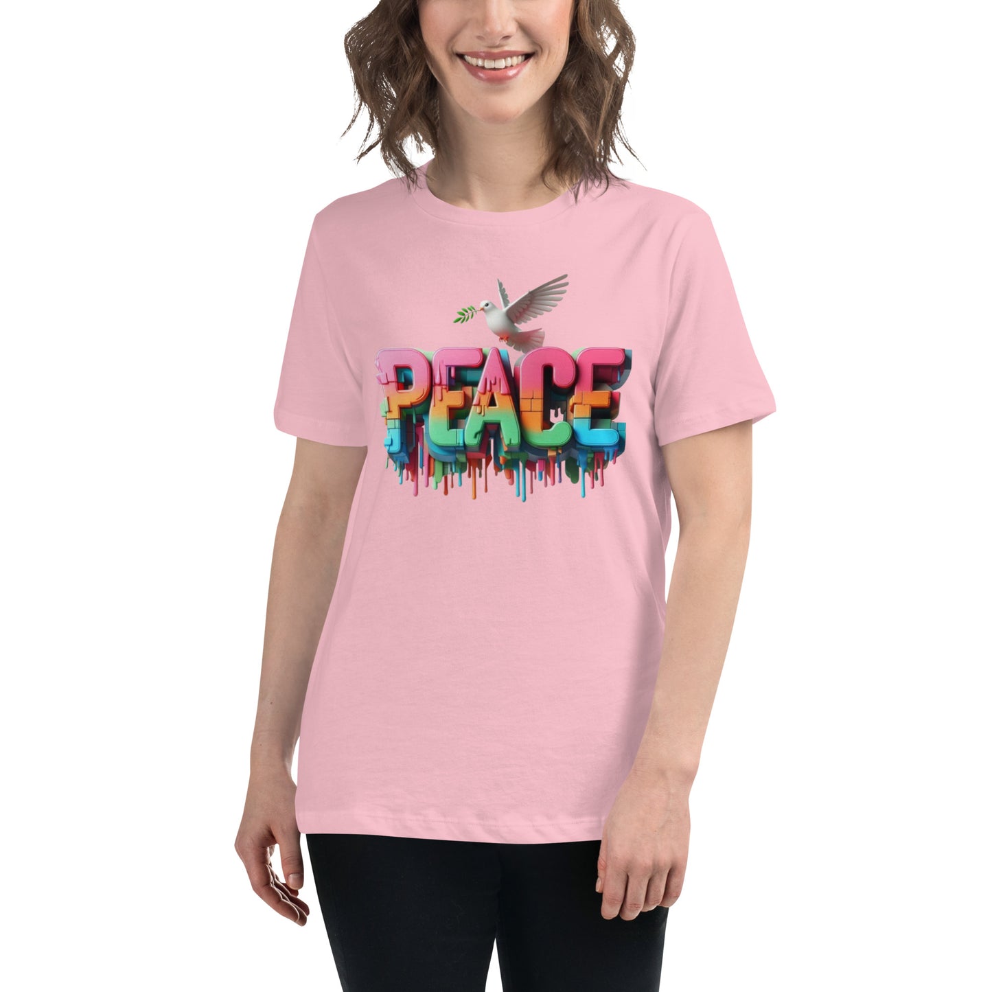 Women's Relaxed T-Shirt, Peace