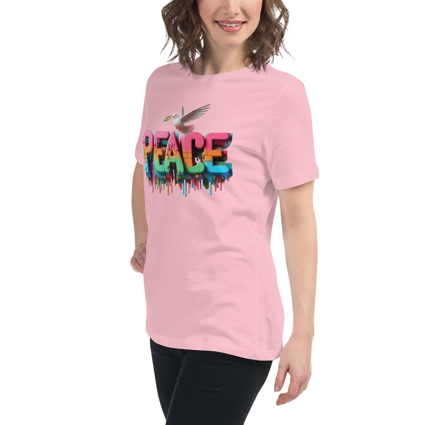 Women's Relaxed T-Shirt, Peace