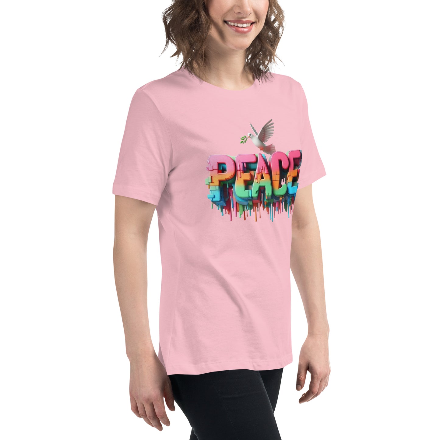 Women's Relaxed T-Shirt, Peace