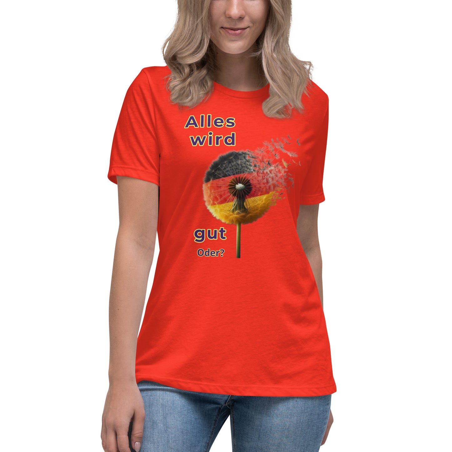 Lockeres Damen-T-Shirt mit Motiv BRD