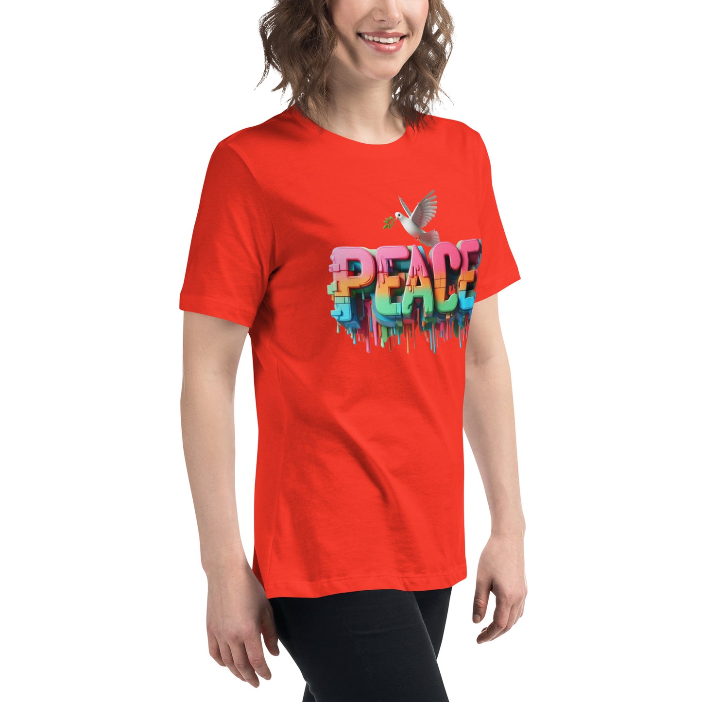 Women's Relaxed T-Shirt, Peace