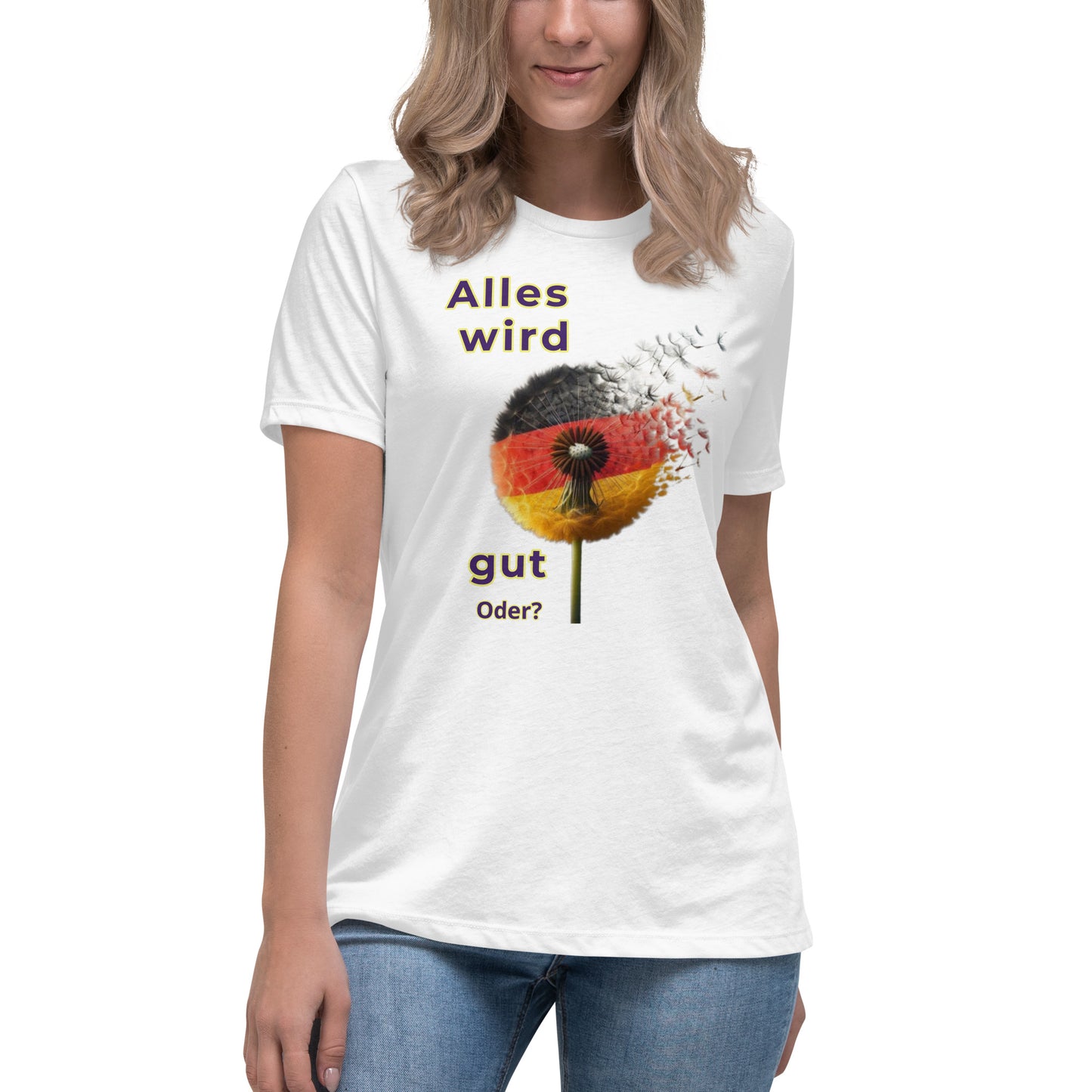 Lockeres Damen-T-Shirt mit Motiv BRD