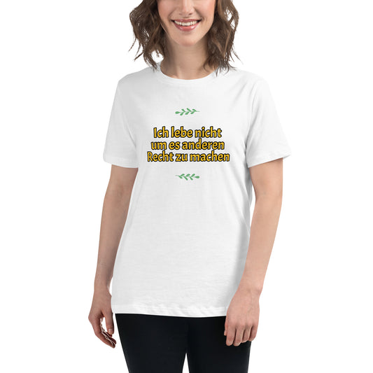 Women's Relaxed T-Shirt, Leben