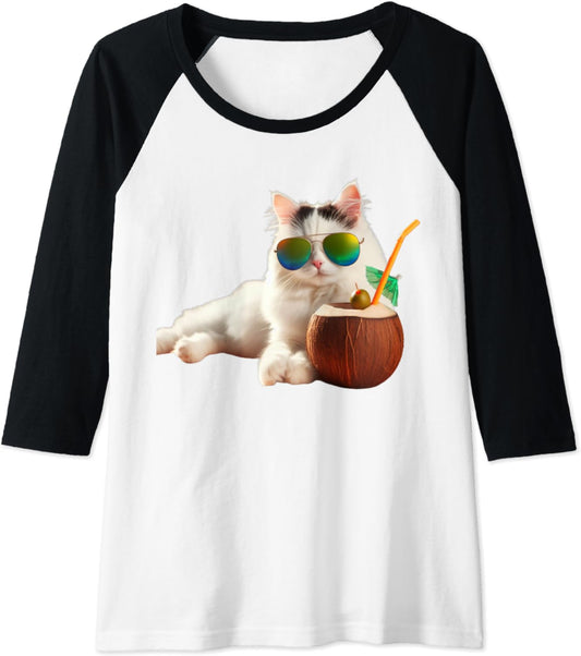 Coole Katze Raglan