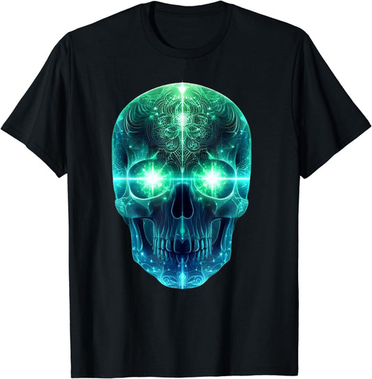 Luminous Head T-Shirt for Men, Women and Children, black
