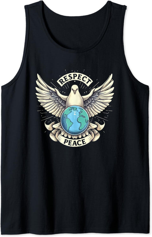Respekt und Frieden auf der Erde Tank Top