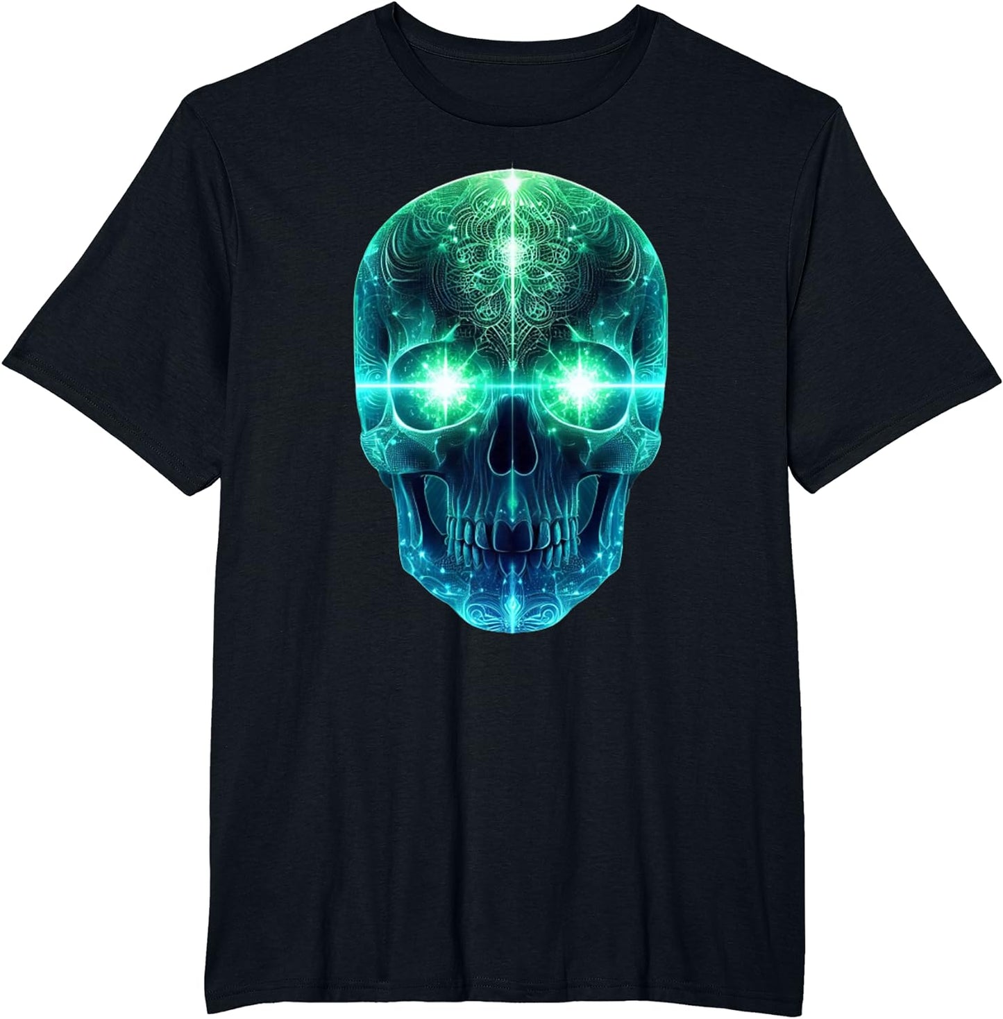 Luminous Head T-Shirt for Men, Women and Children, black