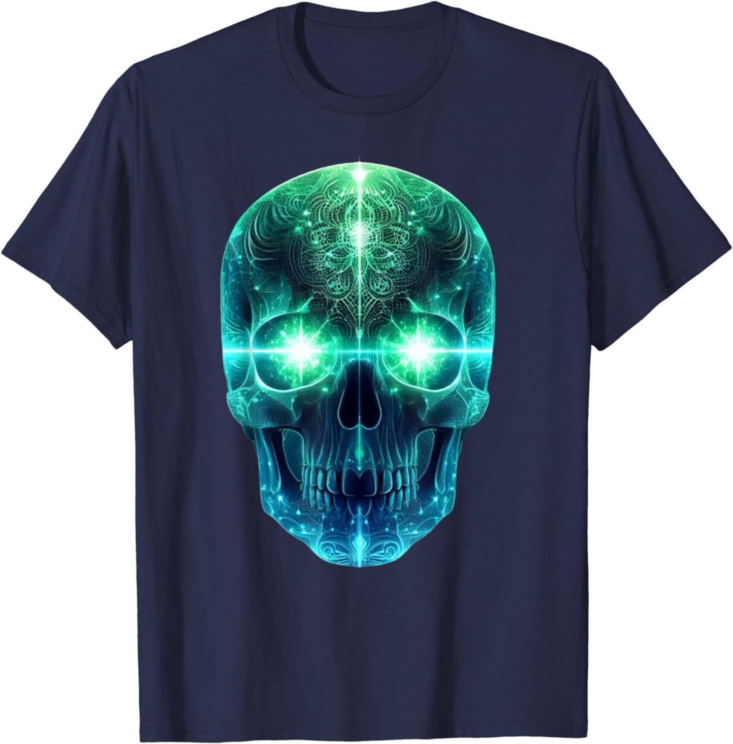 Luminous Head T-Shirt for Men, Women and Children, black