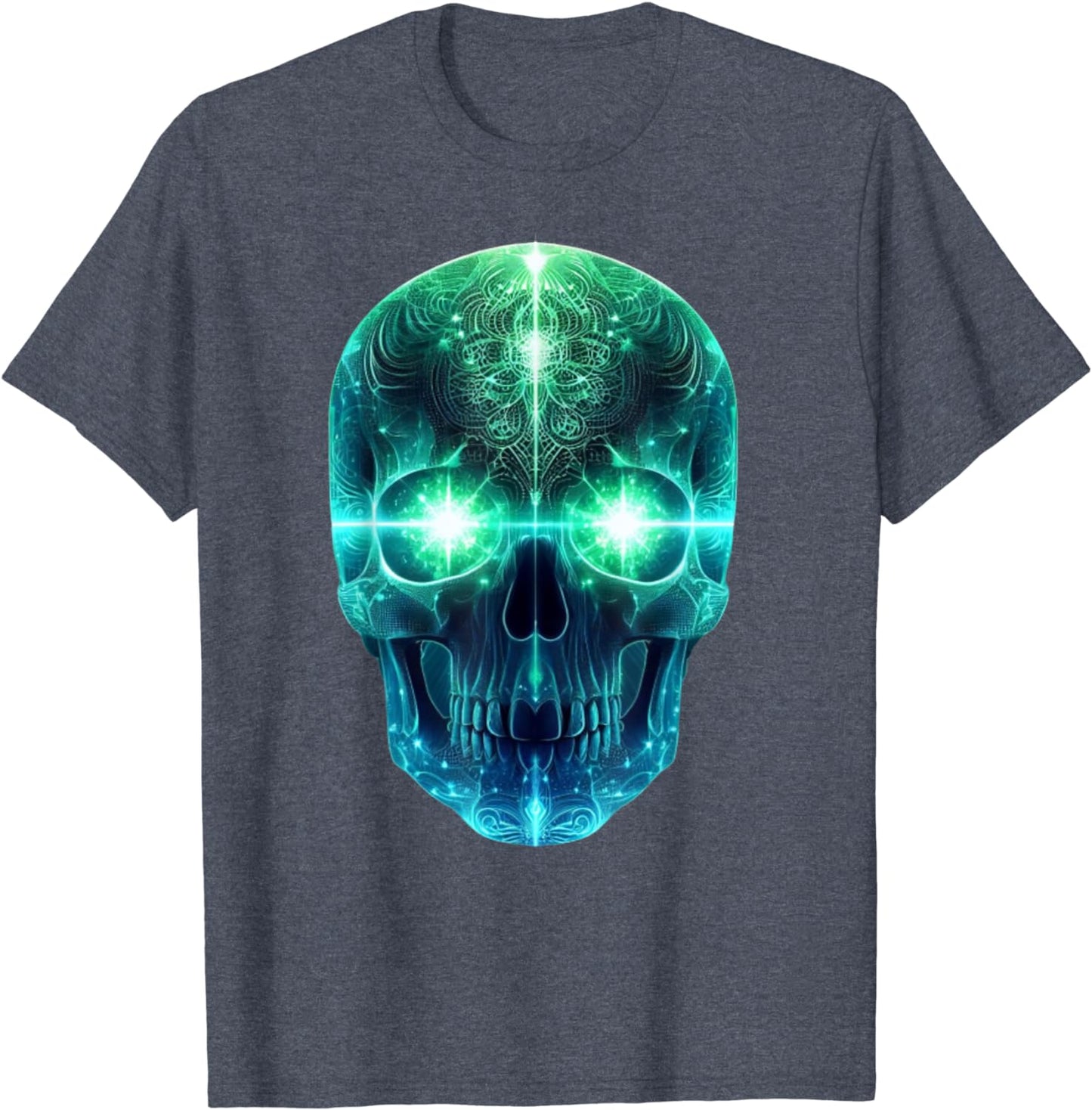 Luminous Head T-Shirt for Men, Women and Children, black