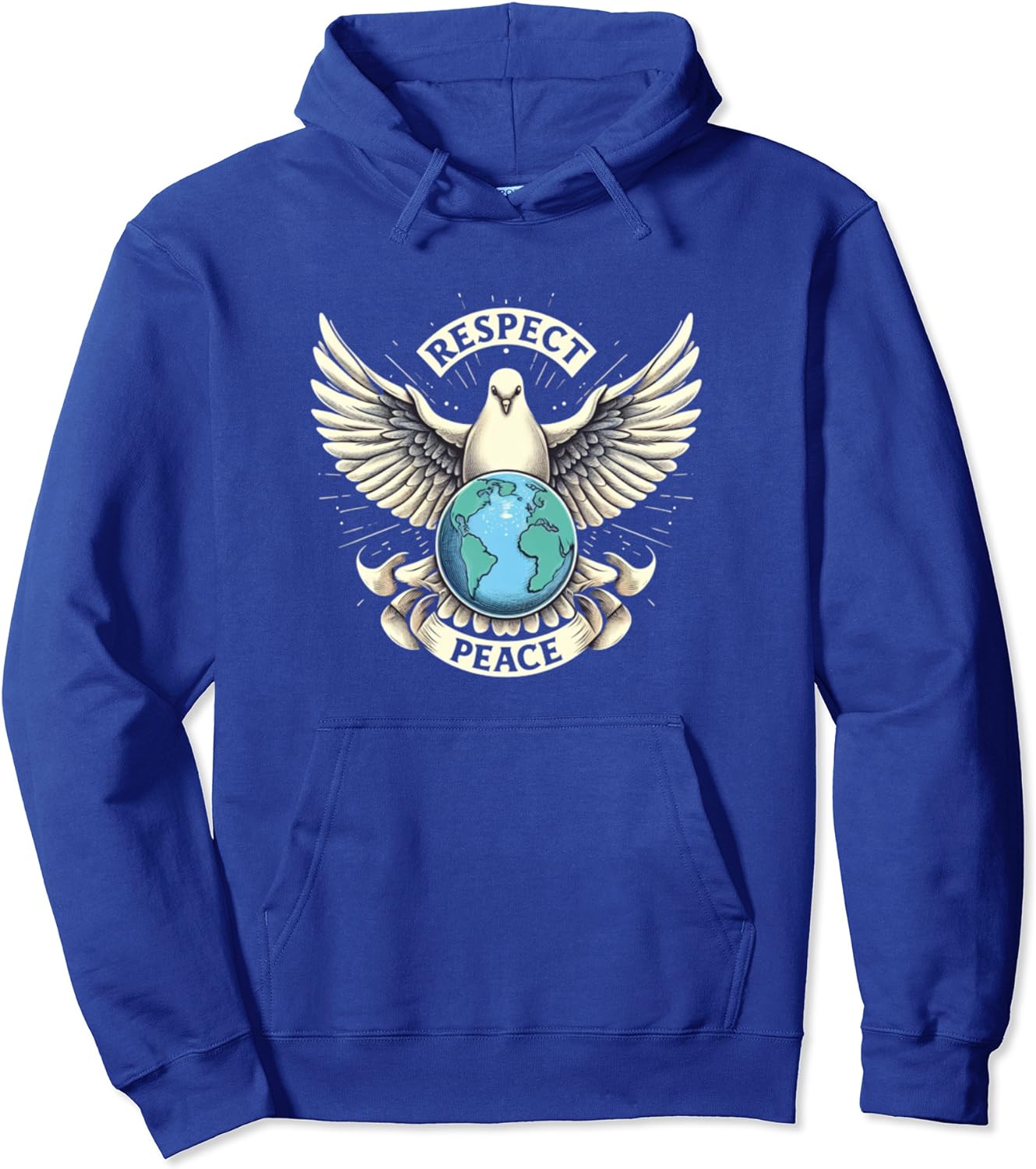 Respekt und Frieden auf der Erde Pullover Hoodie