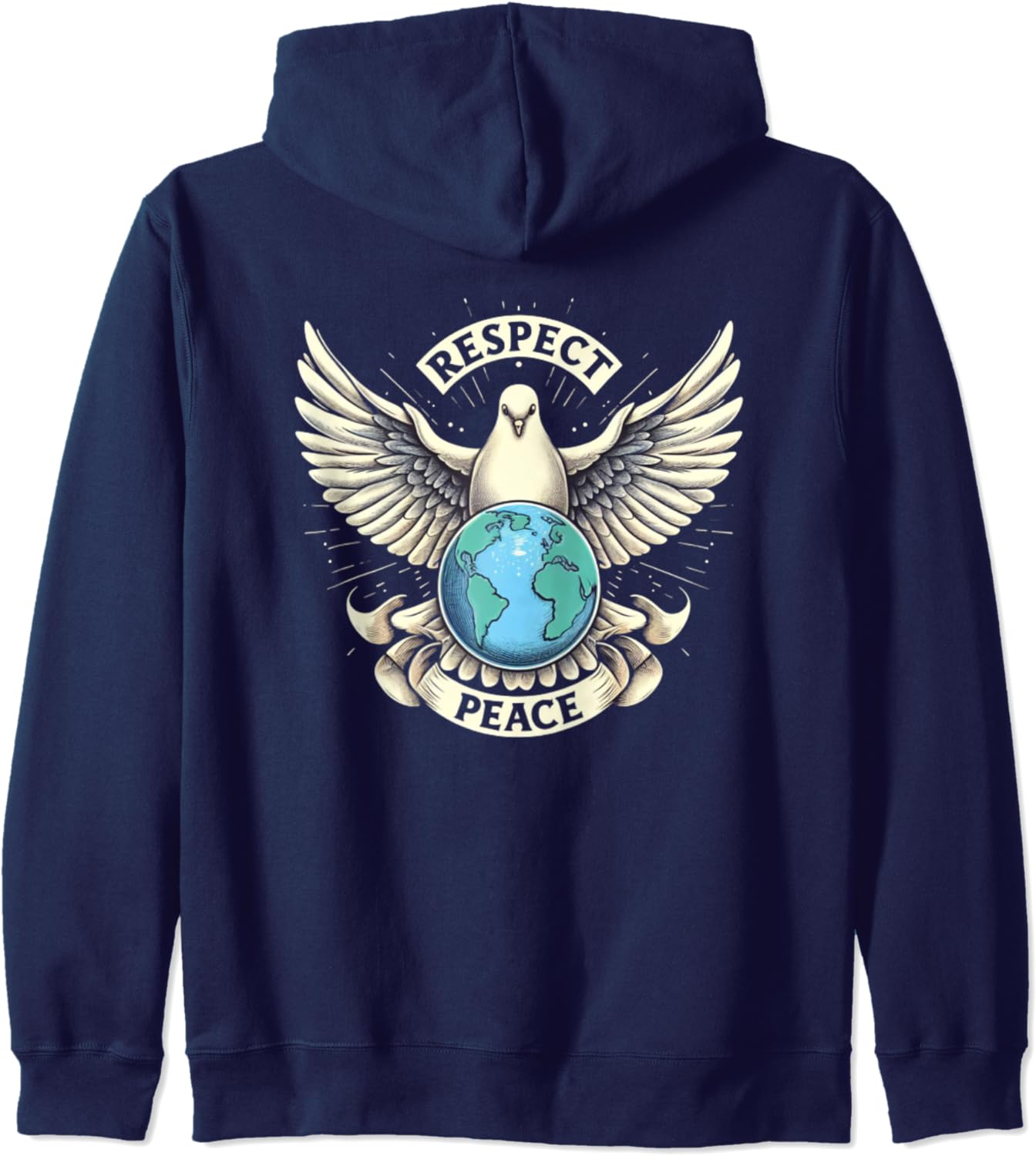 Respekt und Frieden auf der Erde Kapuzenjacke