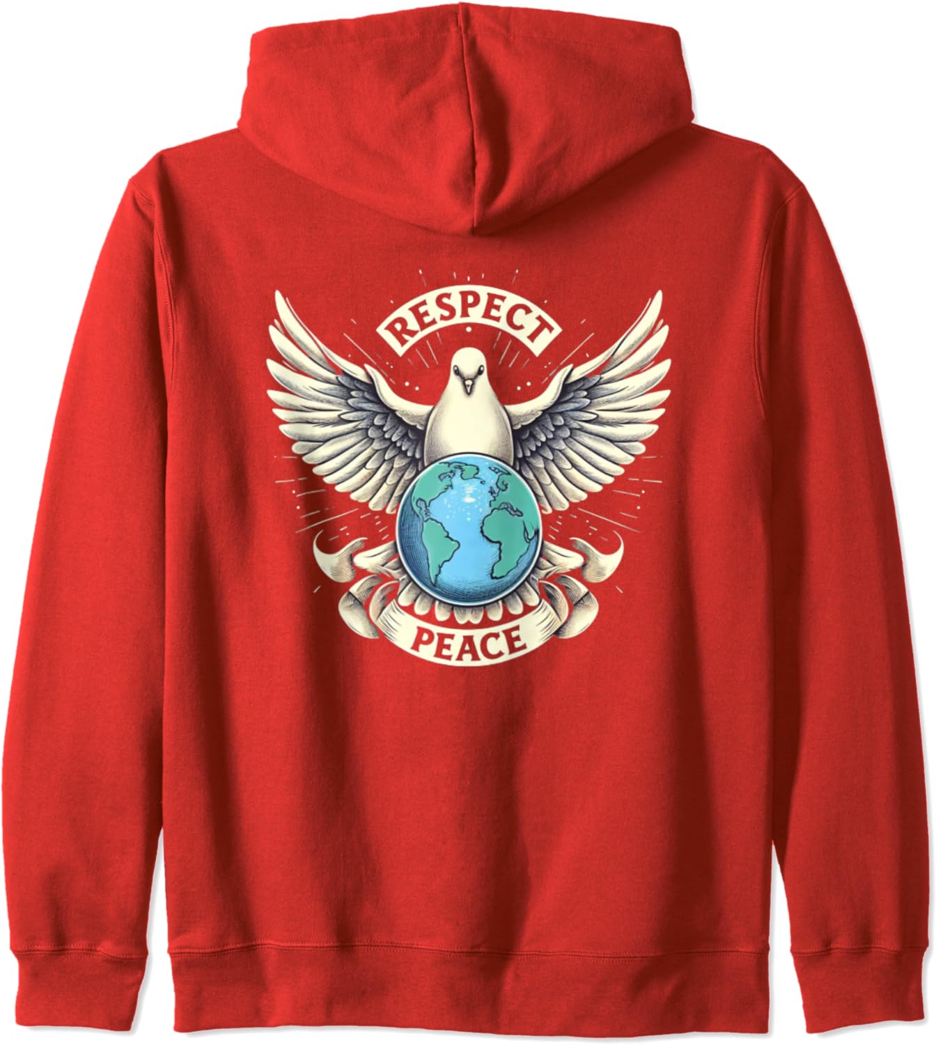 Respekt und Frieden auf der Erde Kapuzenjacke