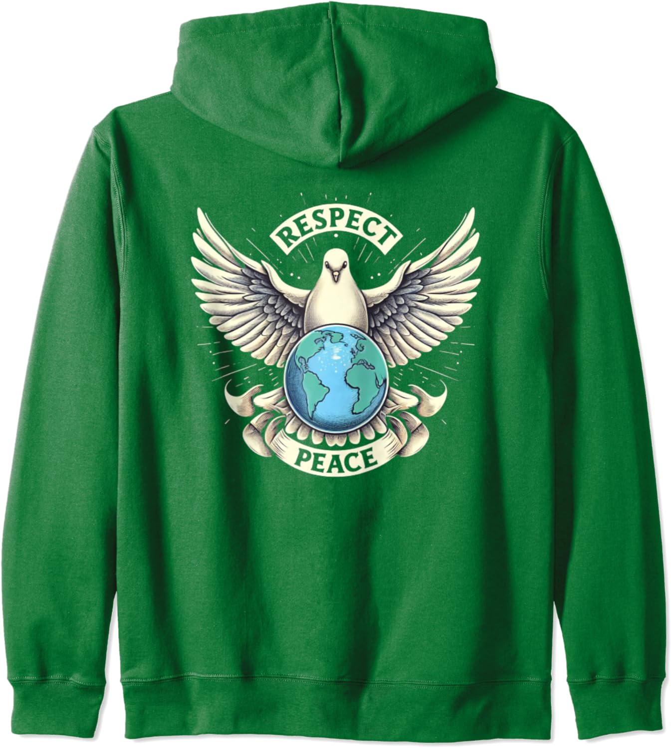 Respekt und Frieden auf der Erde Kapuzenjacke
